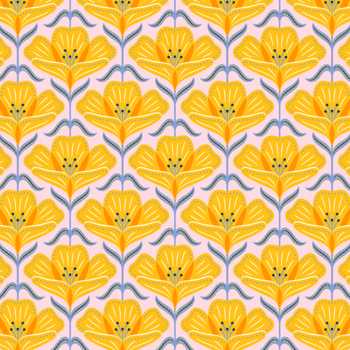 Bio Stoff  - Preppy Spring Big Buttercup gelb