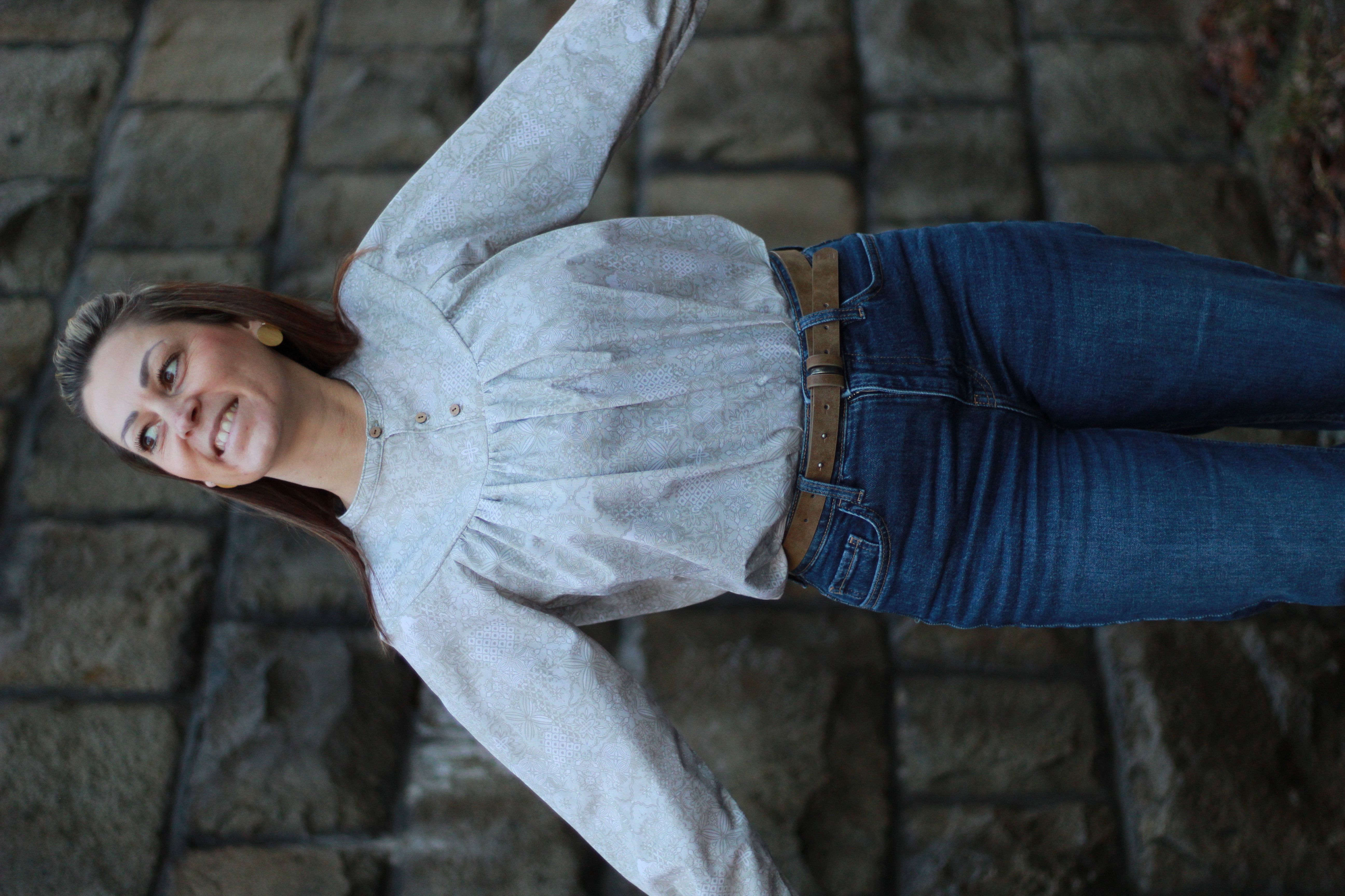 Organic fabric  - Alte Fliesen Mustermix beige