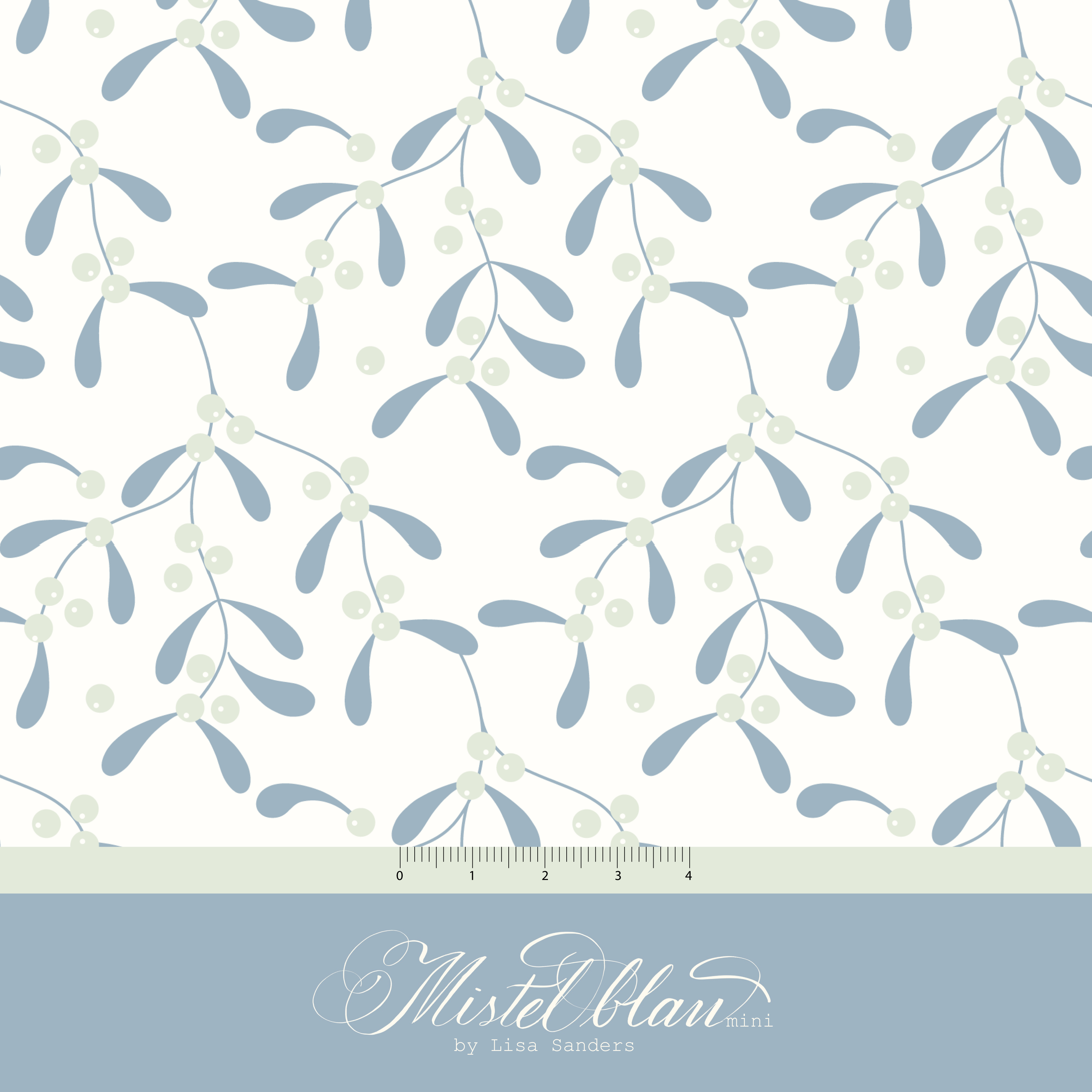 Organic fabric -  Mistel blue