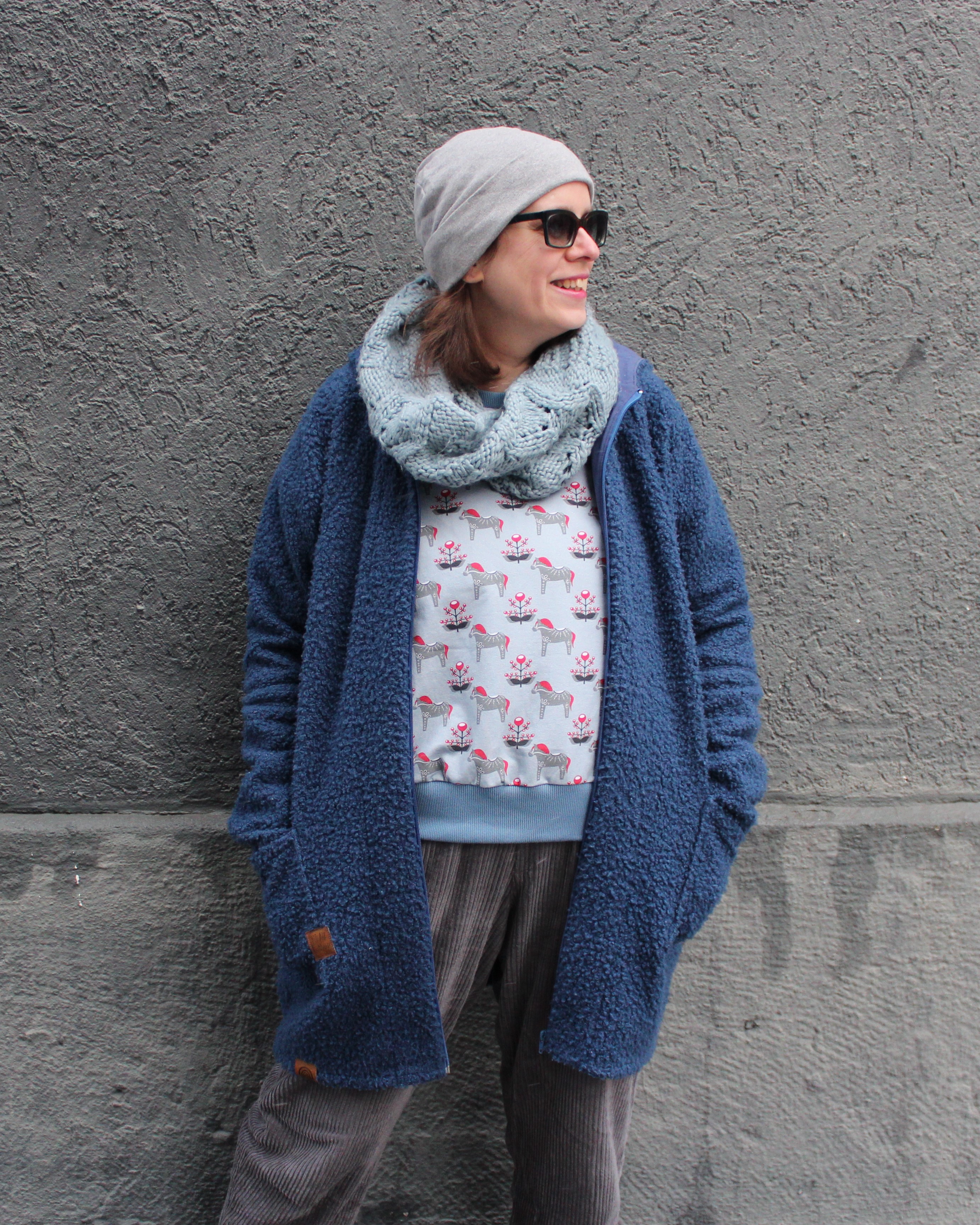 Bio Fabric - Dala gray & red