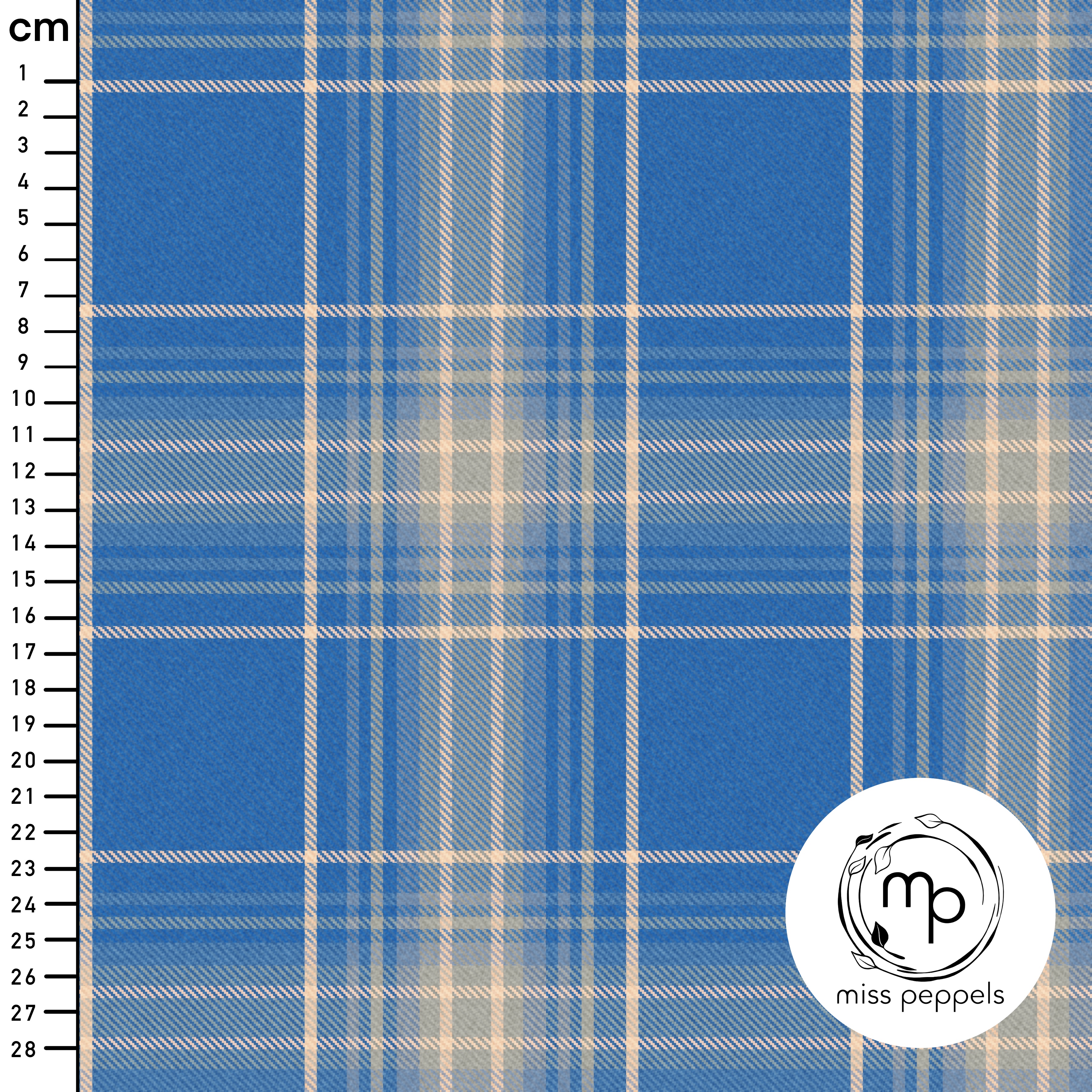 Bio Fabric - Blue Check by misspeppels in blue