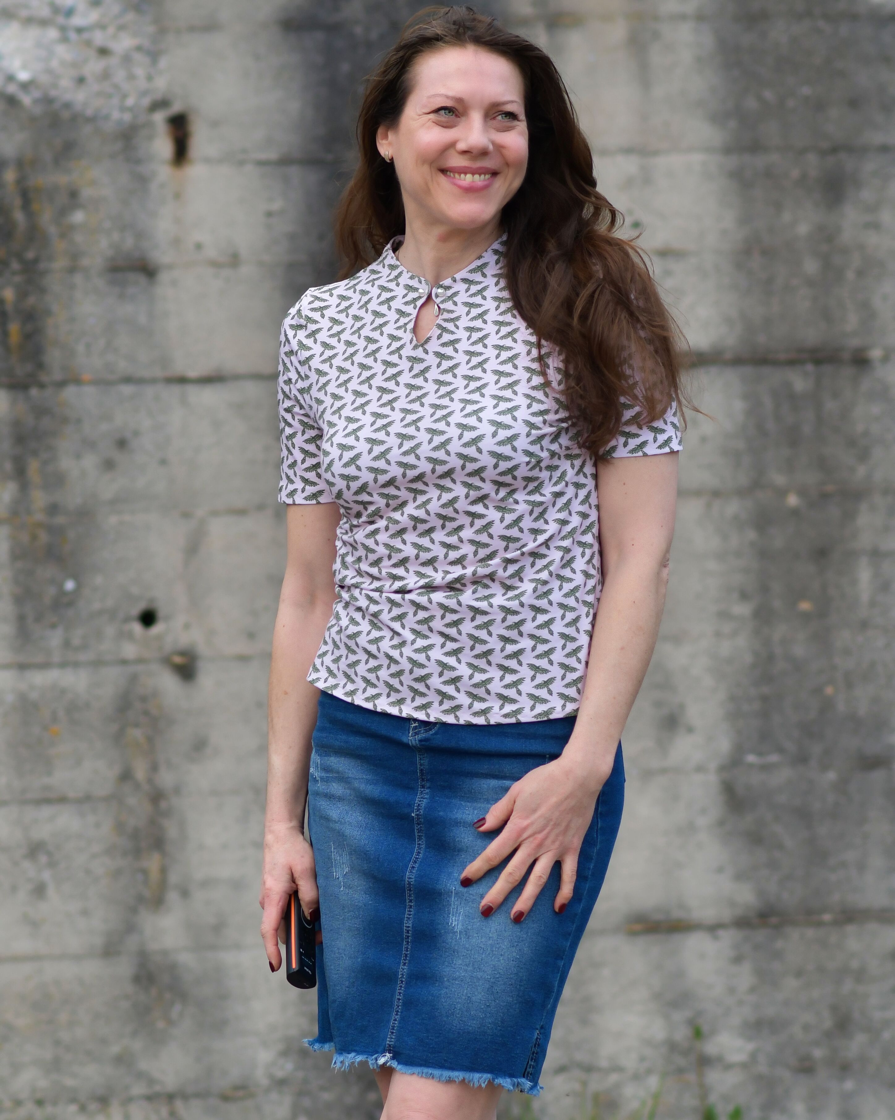 Bio Stoff  - Parrots dunkelgrün