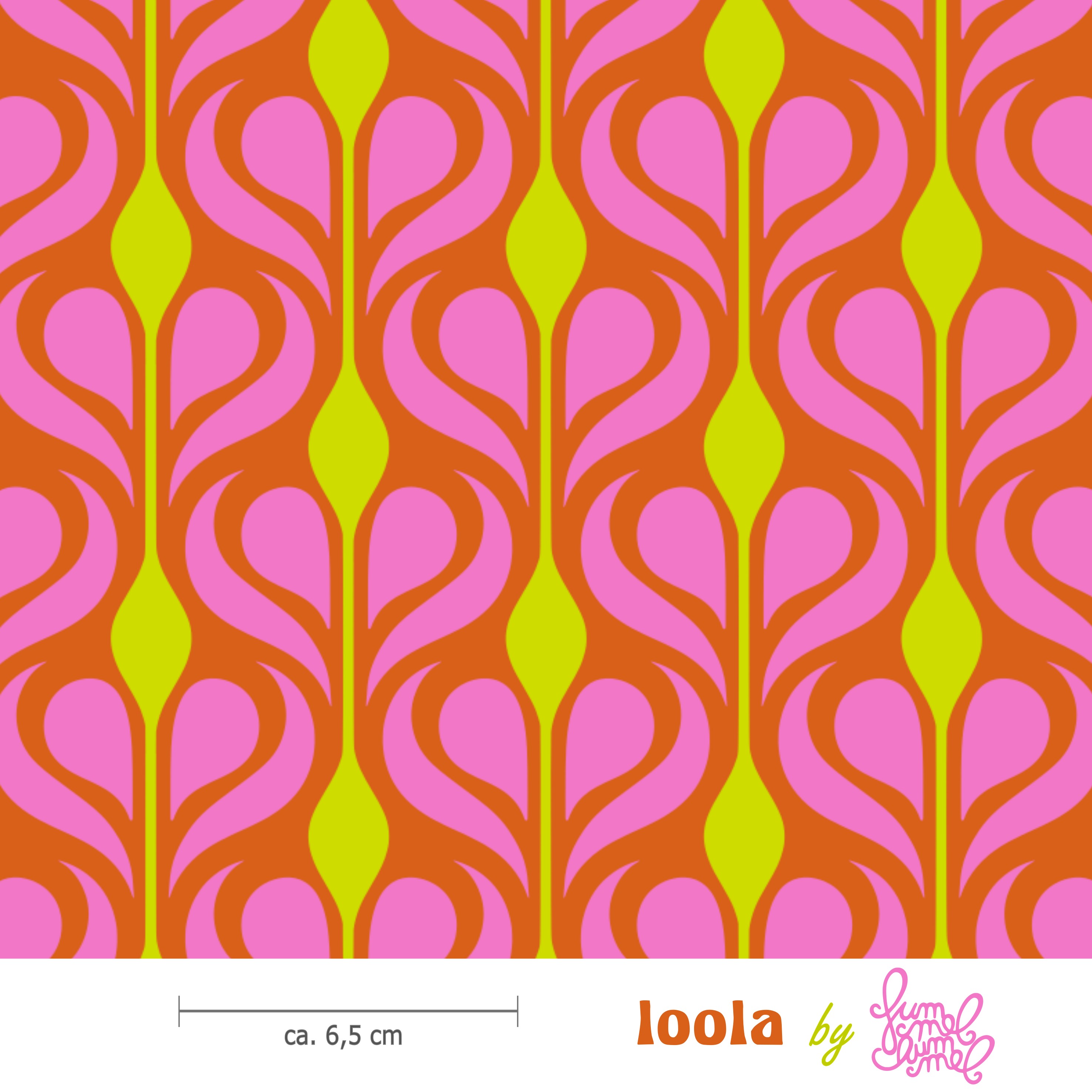 Bio Stoff - Loola Neon von Fummelhummel in neon