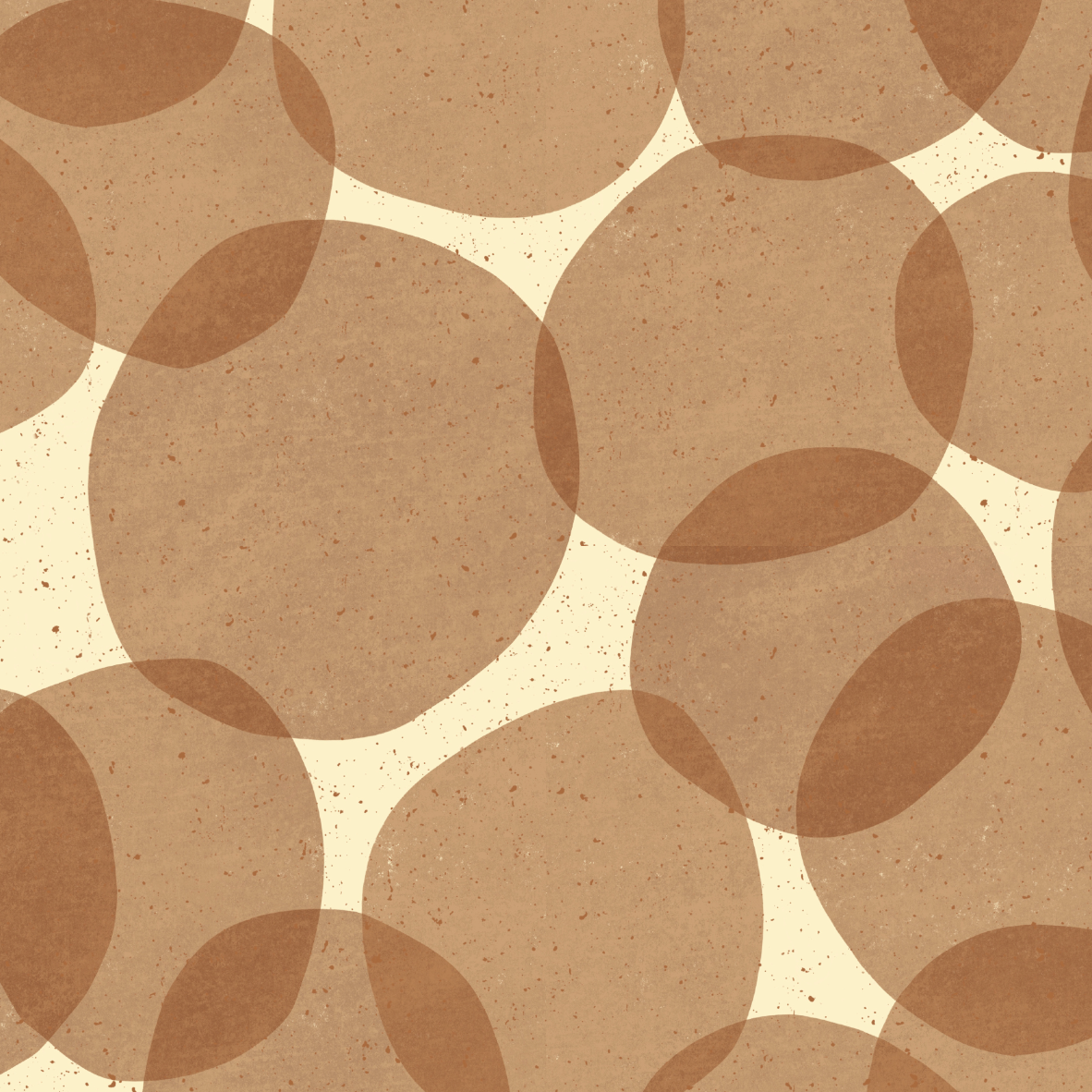 Organic fabric - Safari Luxe Kreise brown