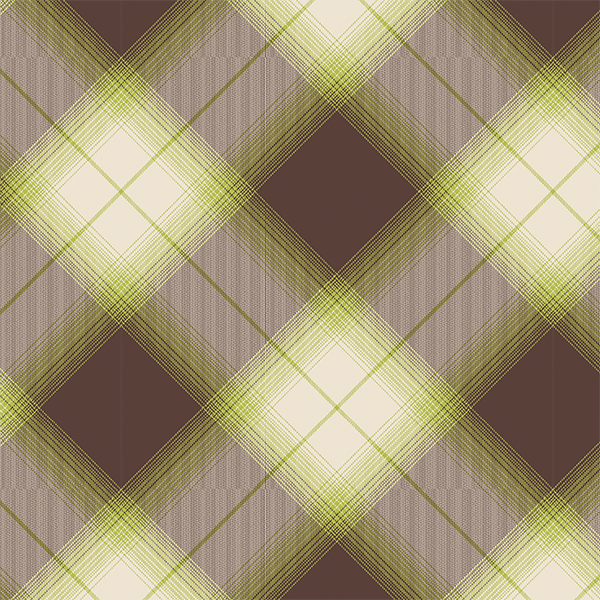 Organic fabric  - Cozy Shadow Plaid brown - Alexandra Weise