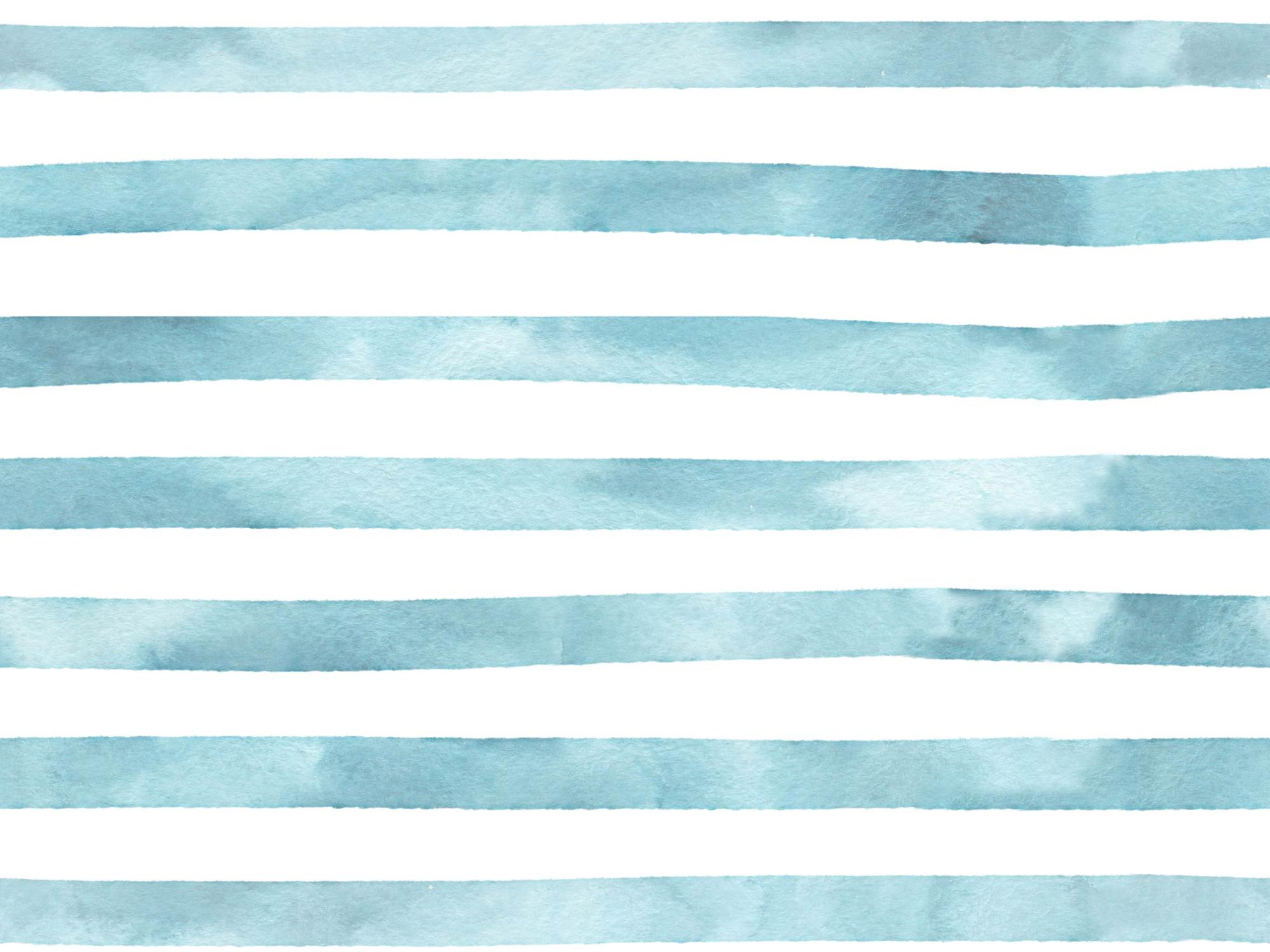 Bio Webware Stoff  -  Aquarellringel  - LilleSelection, blau, Streifen, aquarell, 100% Bio-Baumwolle