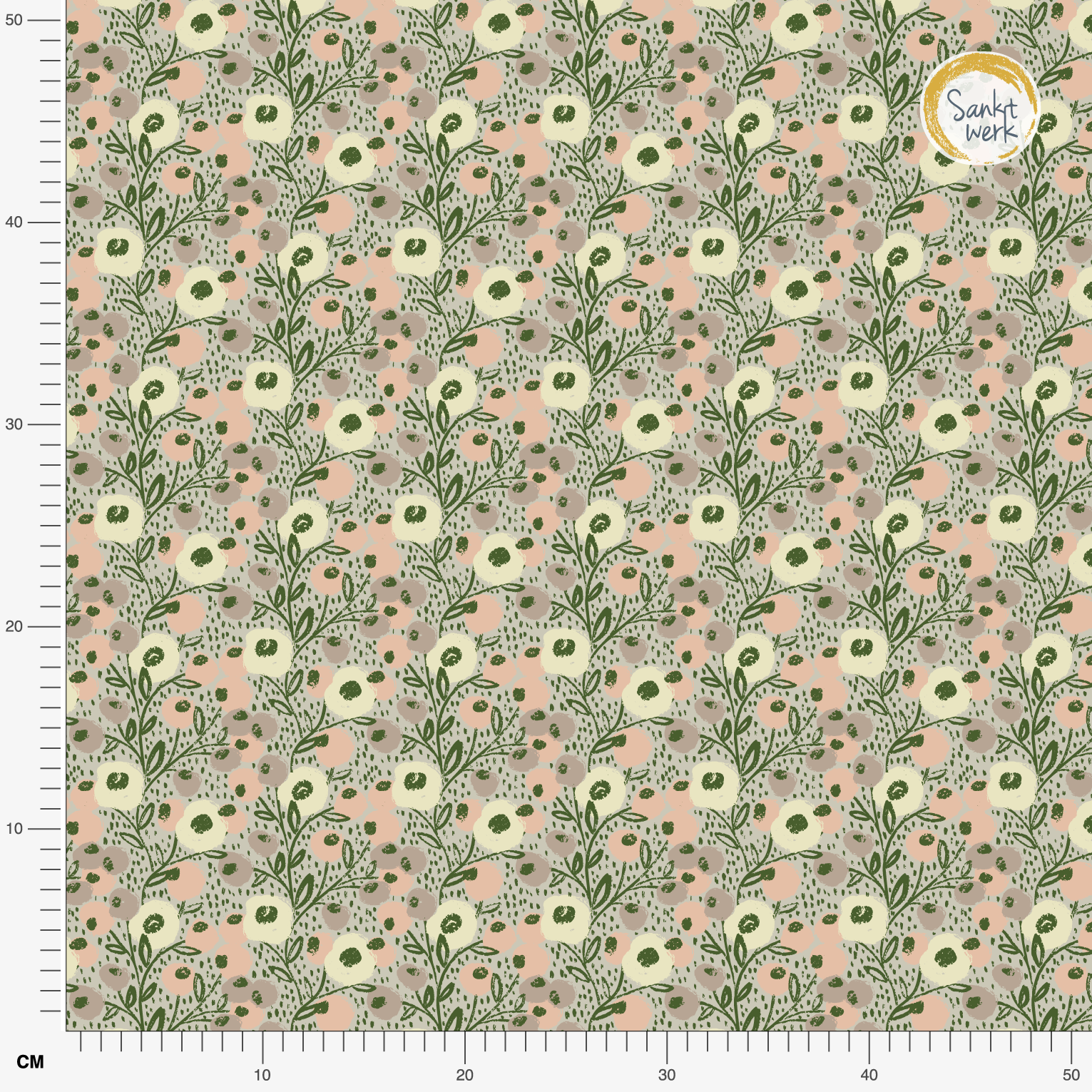 Organic fabric  - Enchanted Blossom