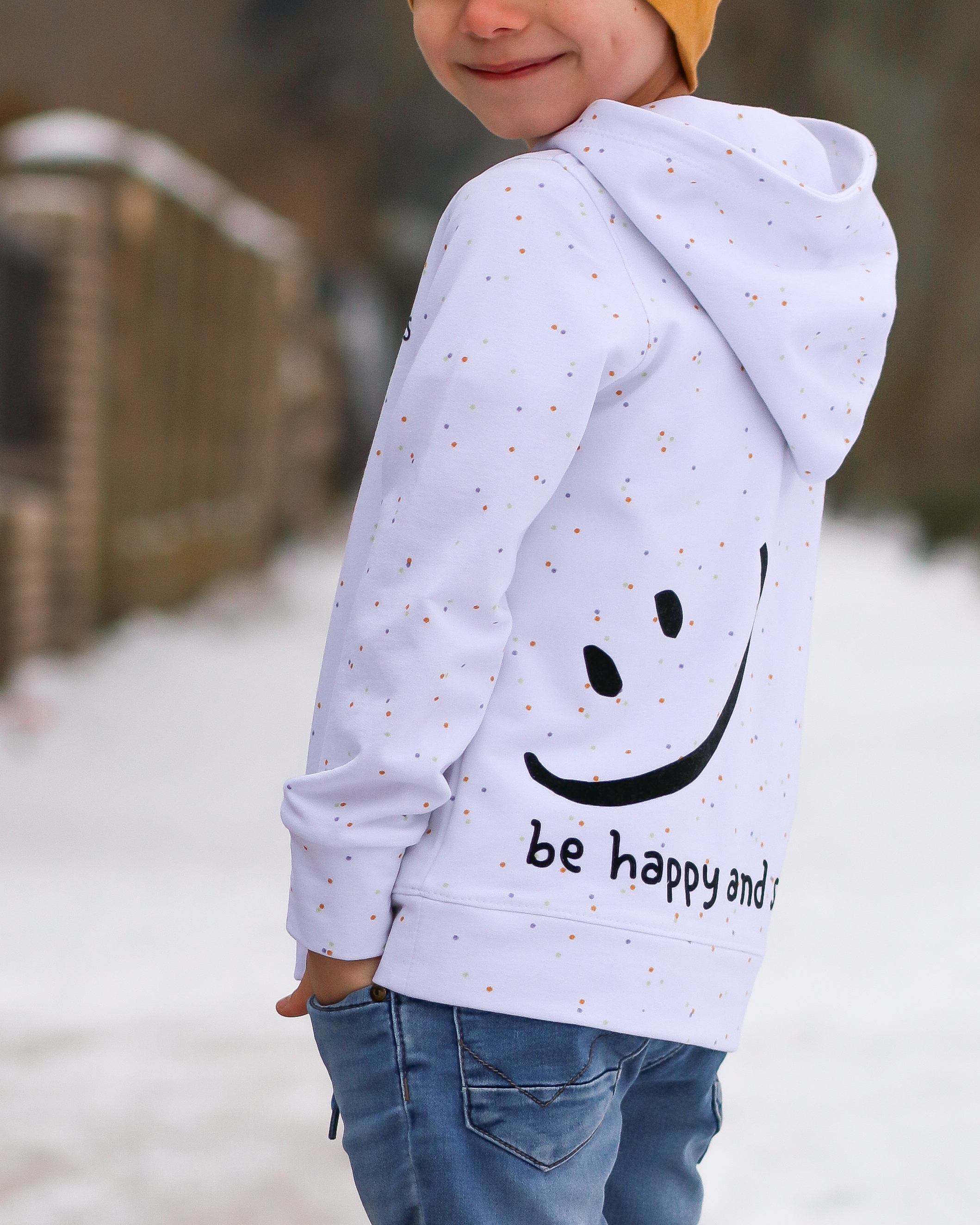 Bio Stoff - Bunt Gepunktet