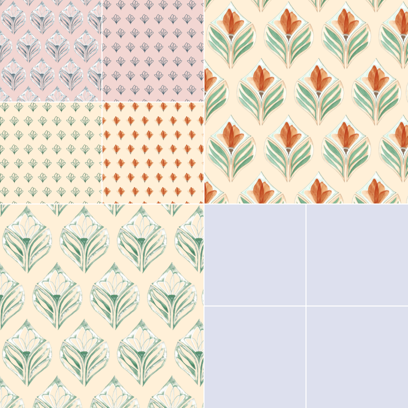 Bio Stoff  - Blooming Indigo