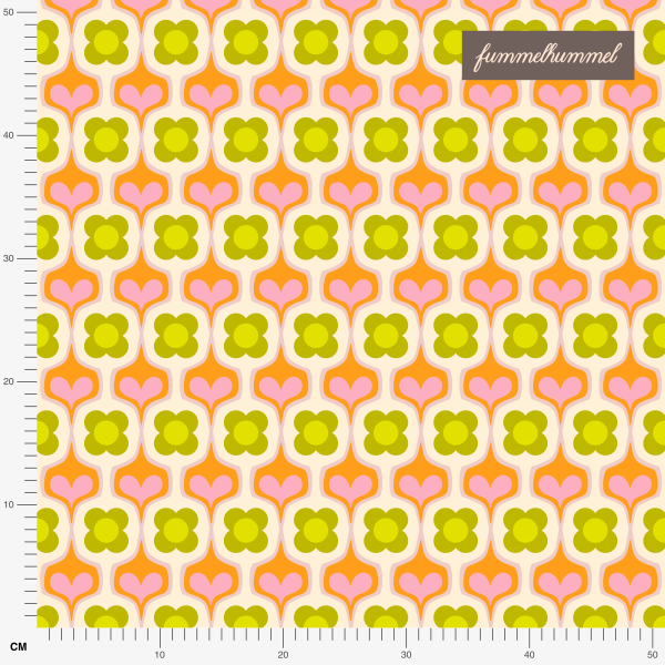 Organic fabric  - Kokkolores beige