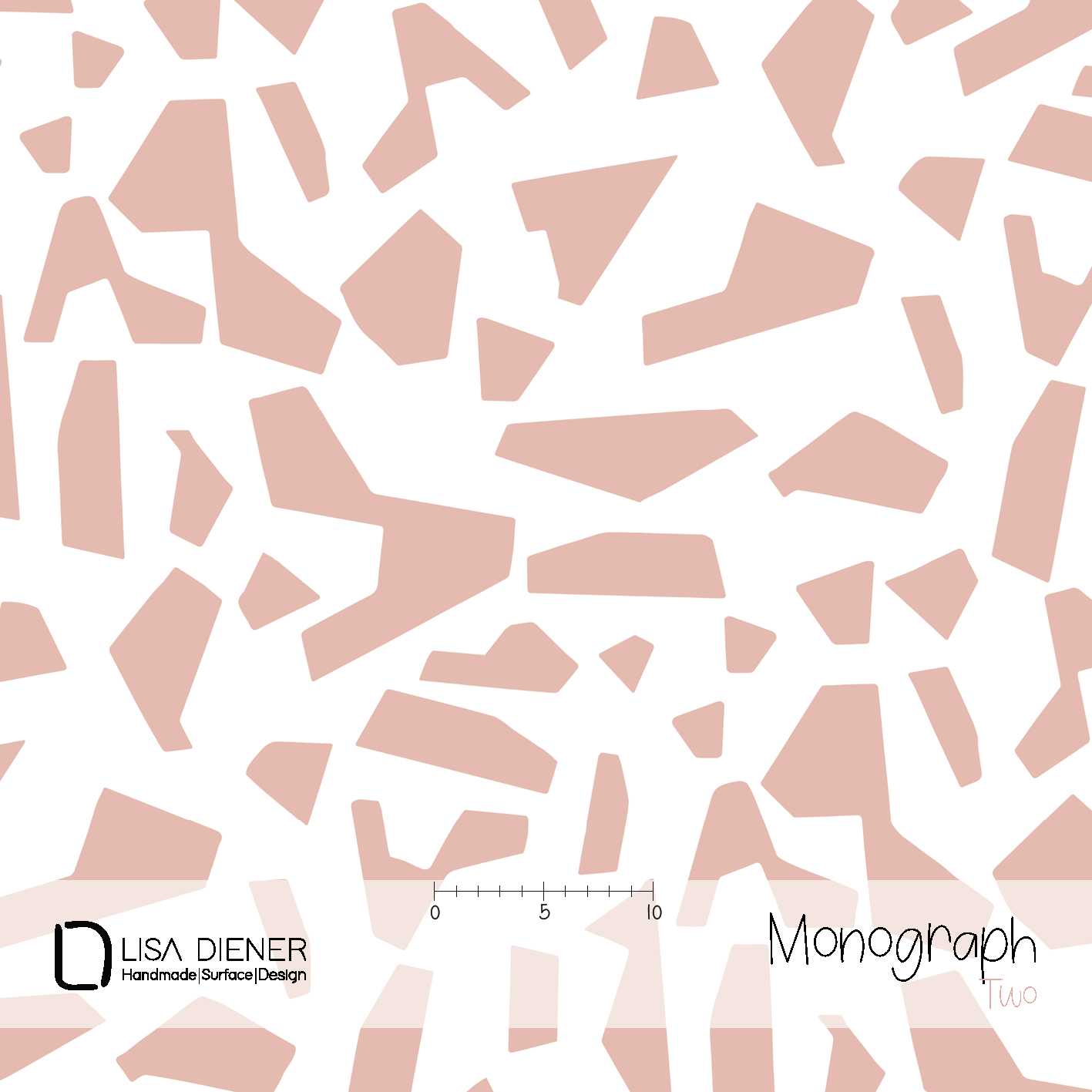 Bio Fabric - Monograph Two by Lisa Diener in pink