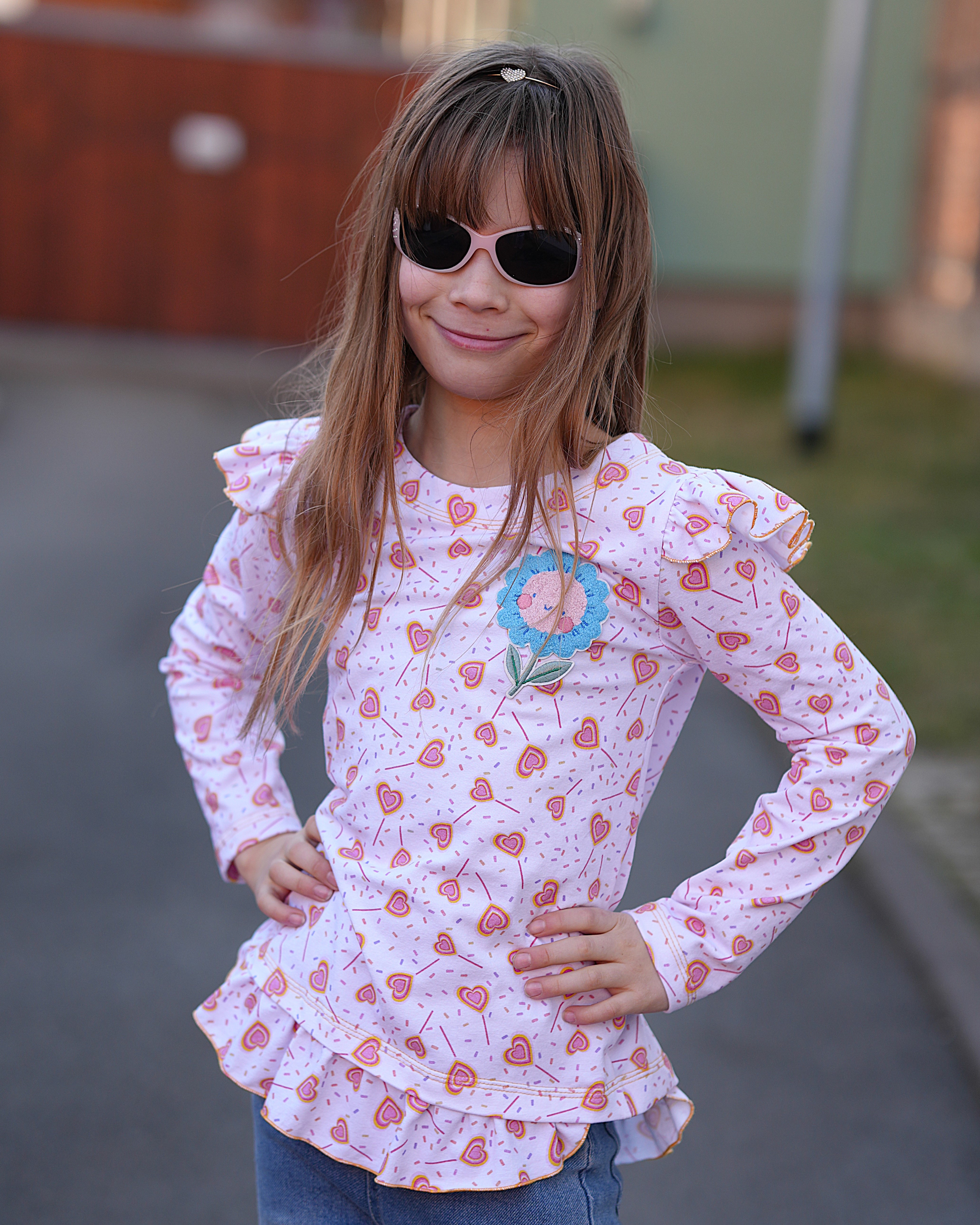 Bio Stoff  - Sweetheart Lolly pastell rosa