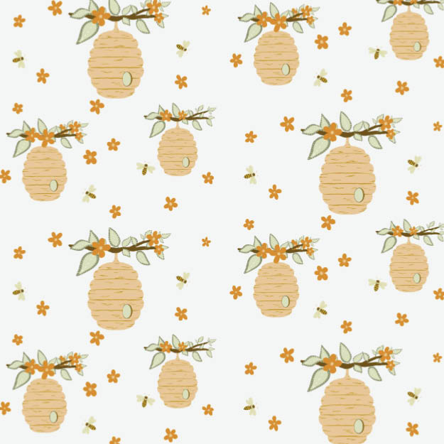 Bio Stoff - Bienenkorb - misspeppels