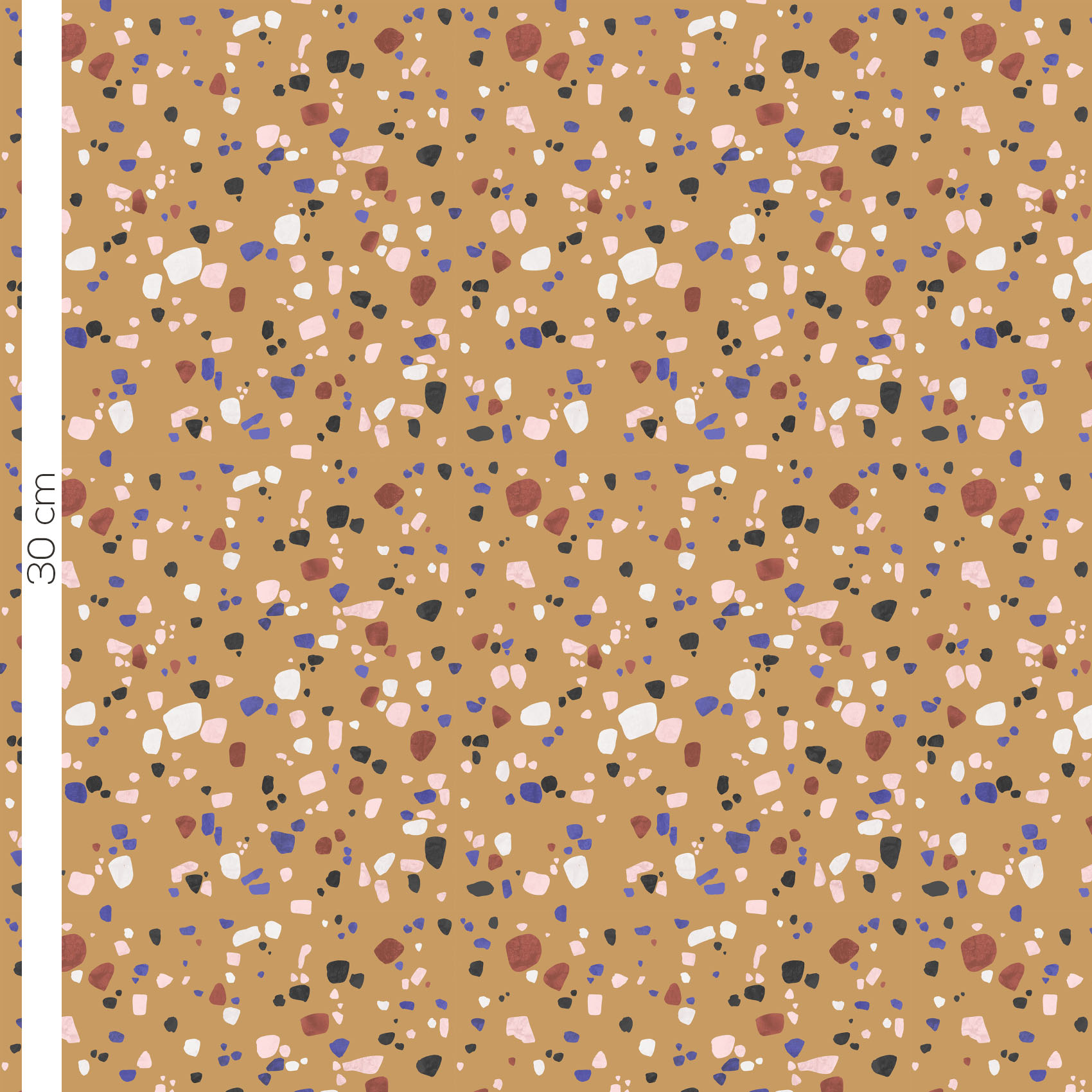 Organic fabric  -  Terrazzo Style sand