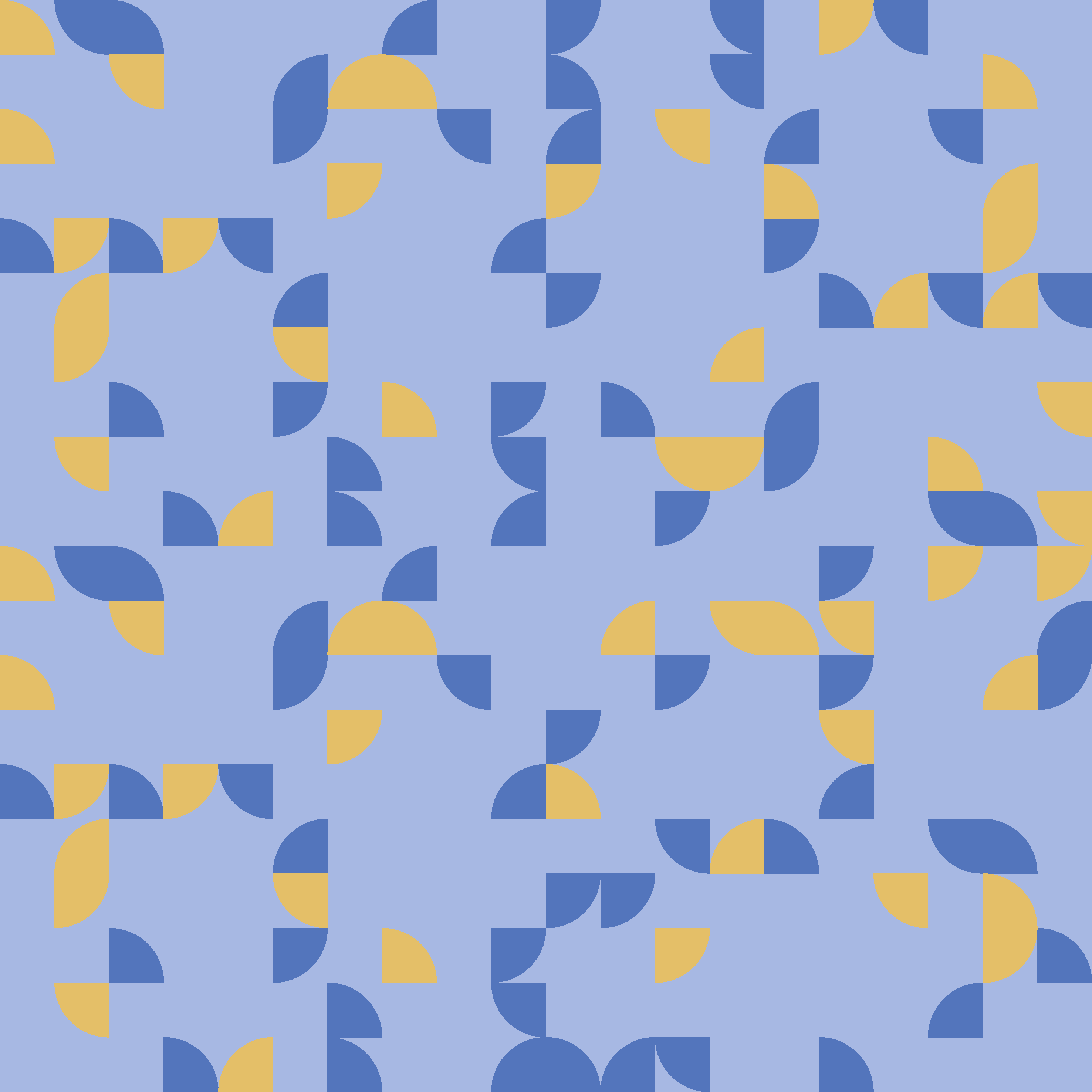 Bio Stoff - Geo Flight Muster blau-gelb, klein