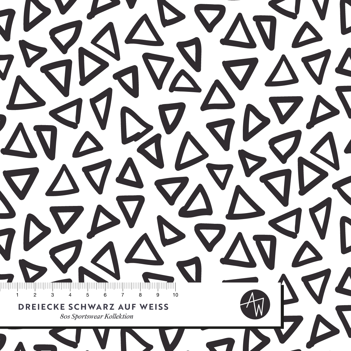 Bio Webware Stoff - Dreiecke Schwarz auf Weiss - AlexandraWeise, weiß, Sport, Abstrakt, 100% Bio-Baumwolle Bio Webware Stoff - Dreiecke Schwarz auf Weiss - AlexandraWeise, weiß, Sport, Abstrakt, 100% Bio-Baumwolle