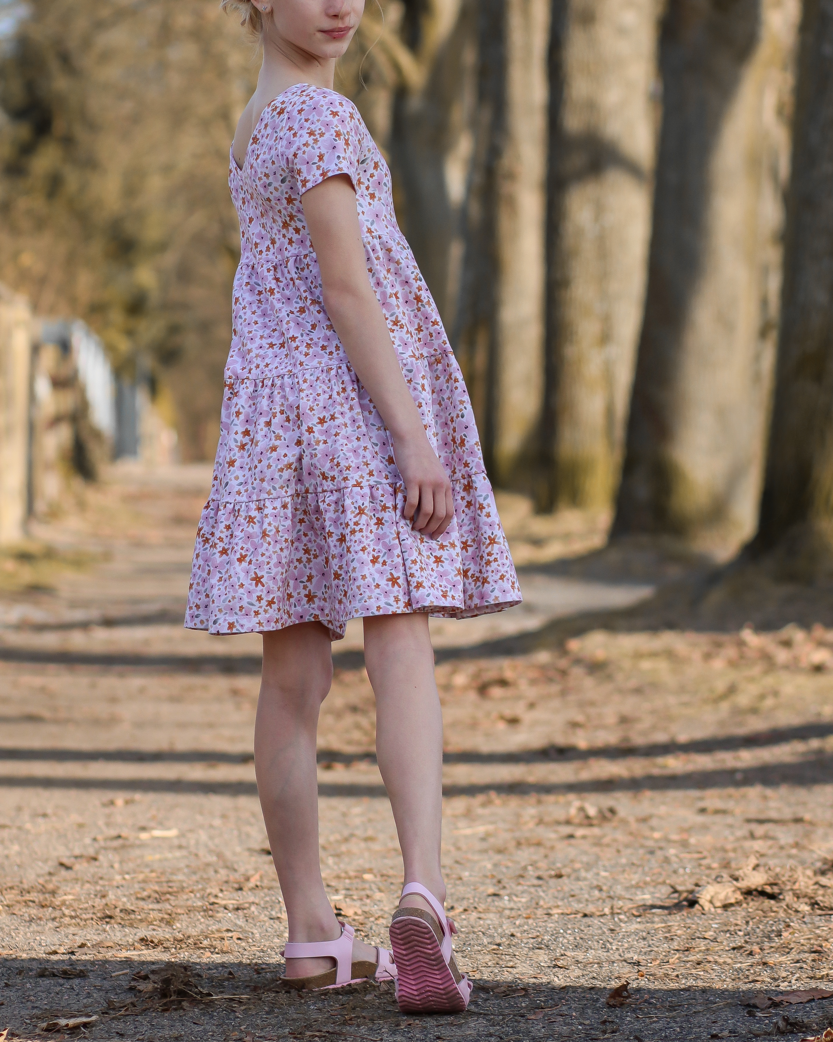 Organic fabric - Aquarell Millefleur light blue