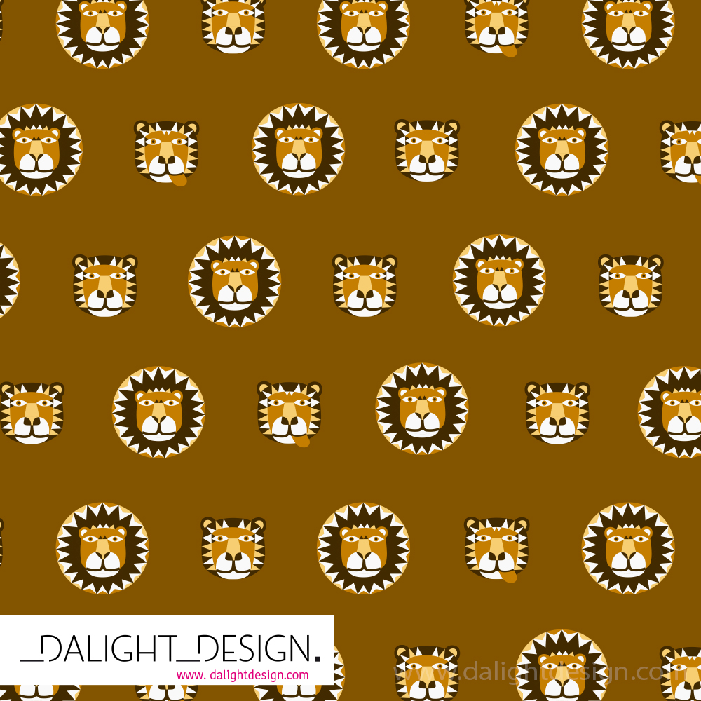 Bio Webware Stoff - Tiger und Löwe senfgelb - DalightDesign, Tiere, braun, 100% Bio-Baumwolle Bio Webware Stoff - Tiger und Löwe senfgelb - DalightDesign, Tiere, braun, 100% Bio-Baumwolle