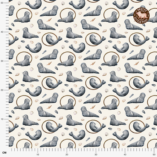 Bio Stoff - Nordic Breeze Robben beige