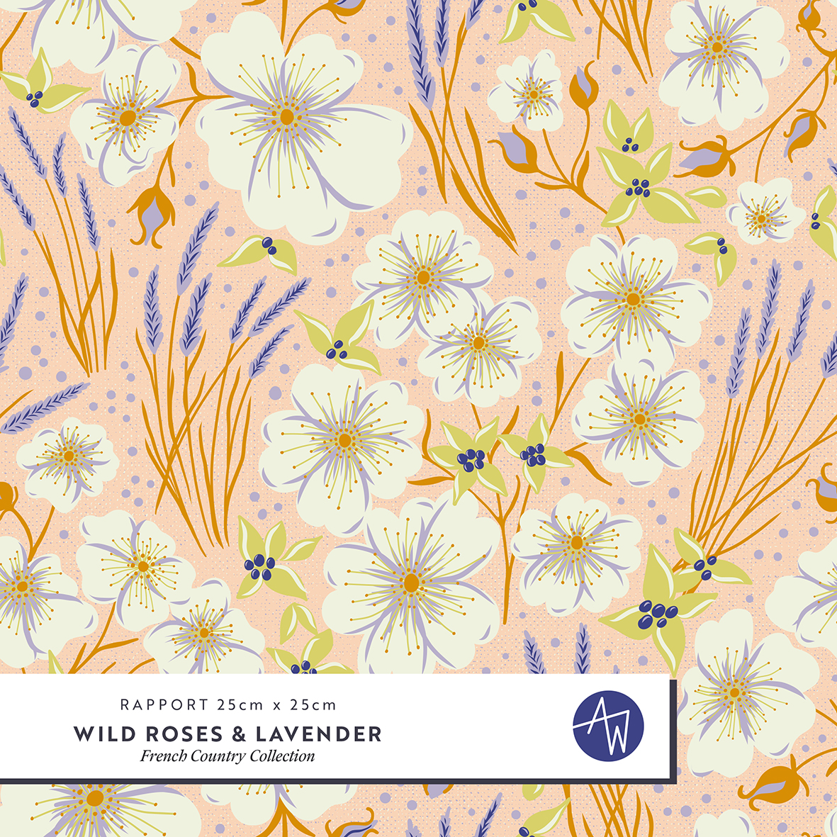 Bio Summersweat Stoff - French Country Roses - AlexandraWeise, orange, Floral & Blumen, Breite 150 cm Bio Summersweat Stoff - French Country Roses - AlexandraWeise, orange, Floral & Blumen, Breite 150 cm