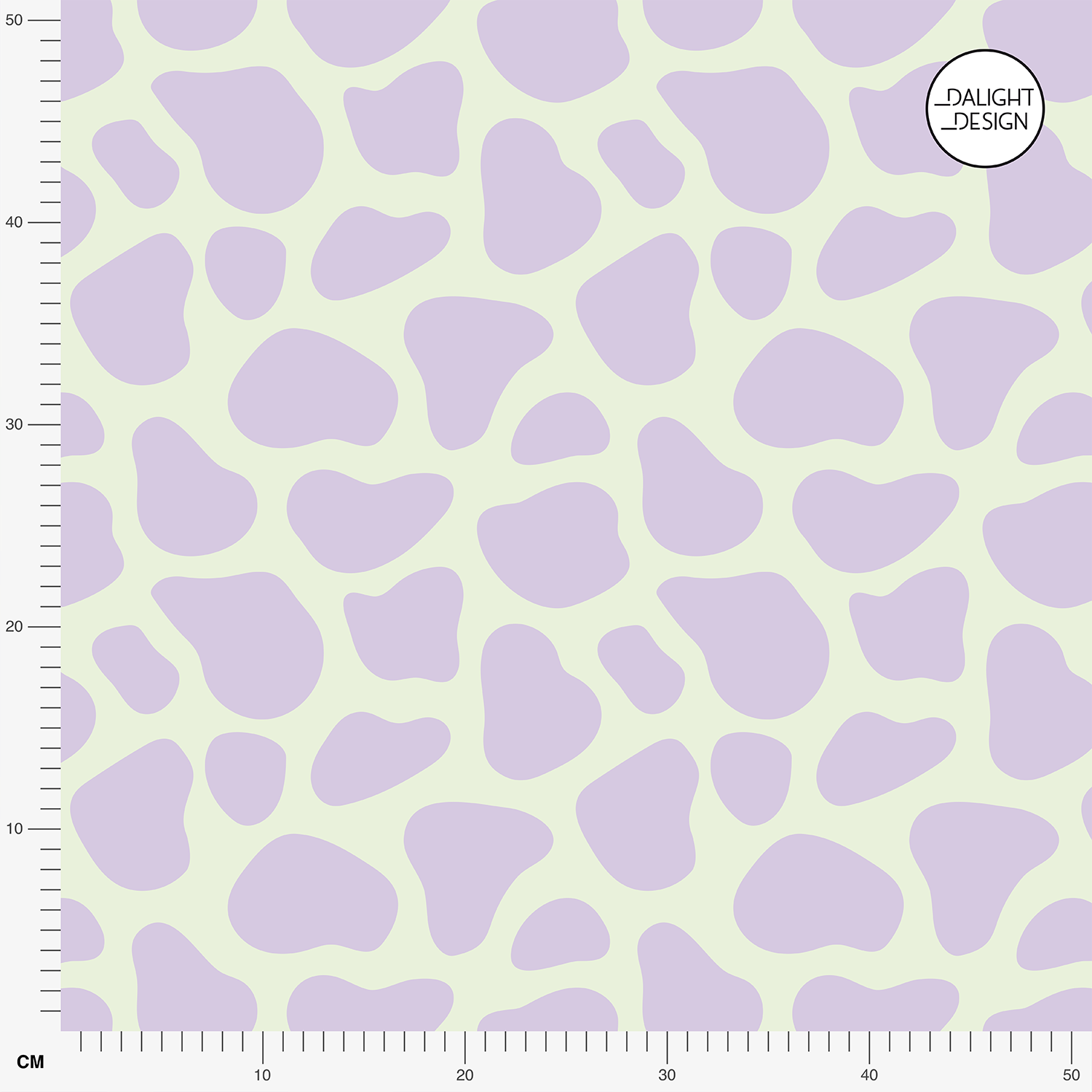 Organic fabric - Kuhflecken purple