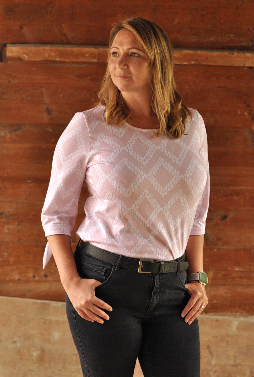 Organic fabric  -  Katalinas Rauten rust