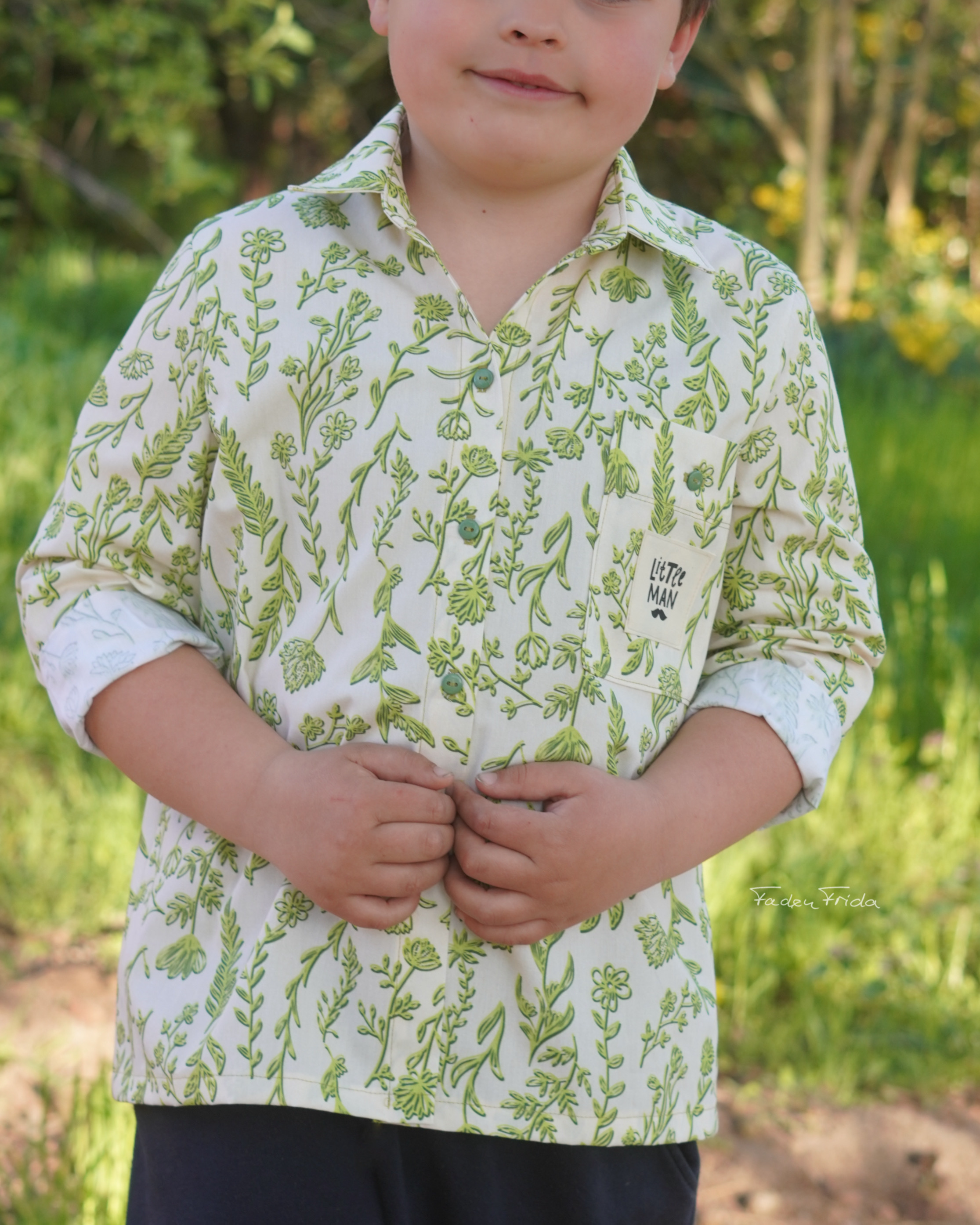 Bio Stoff - Florelei rosa, schwarz