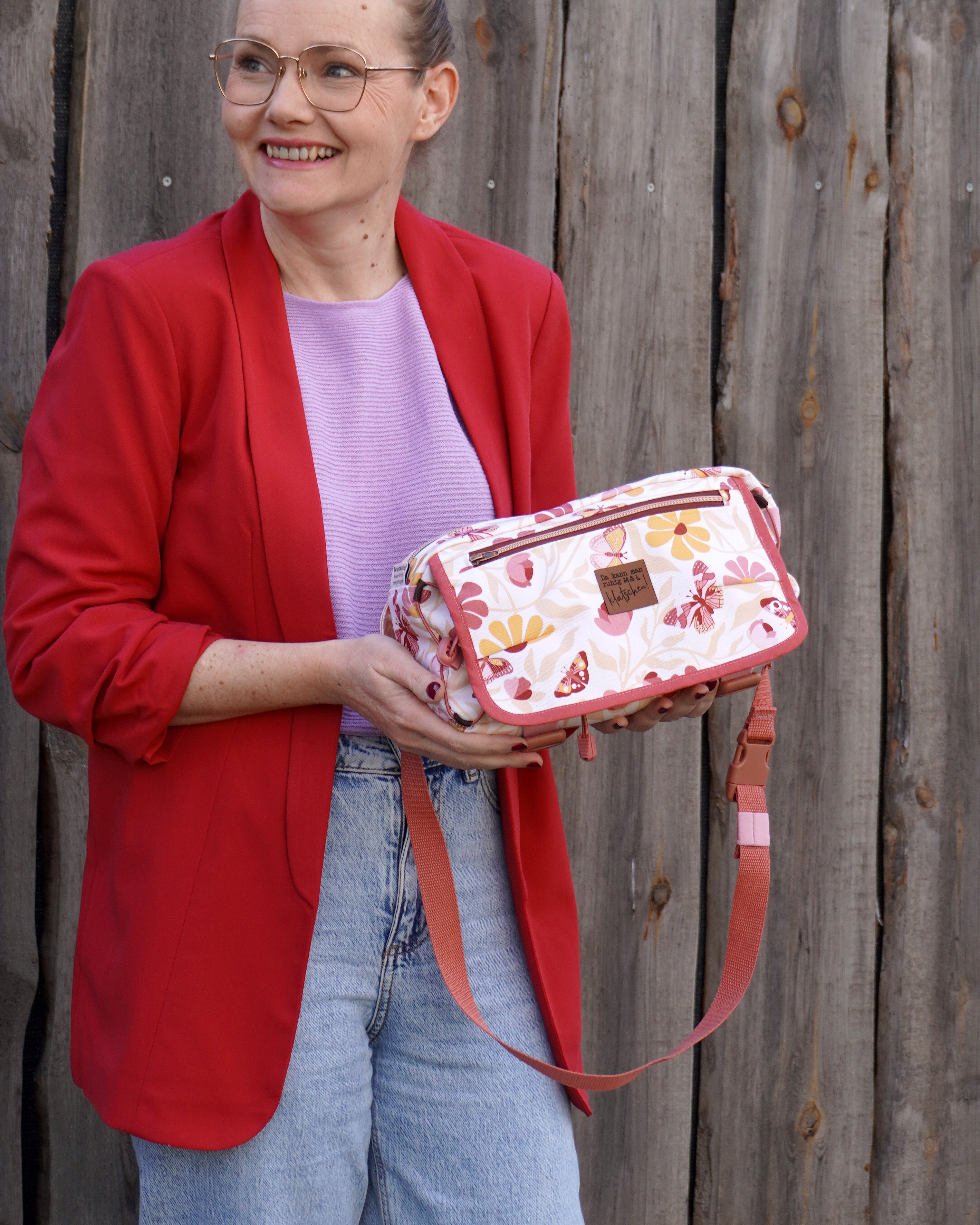 Bio Stoff  - Butterfly Garden Blütenflug