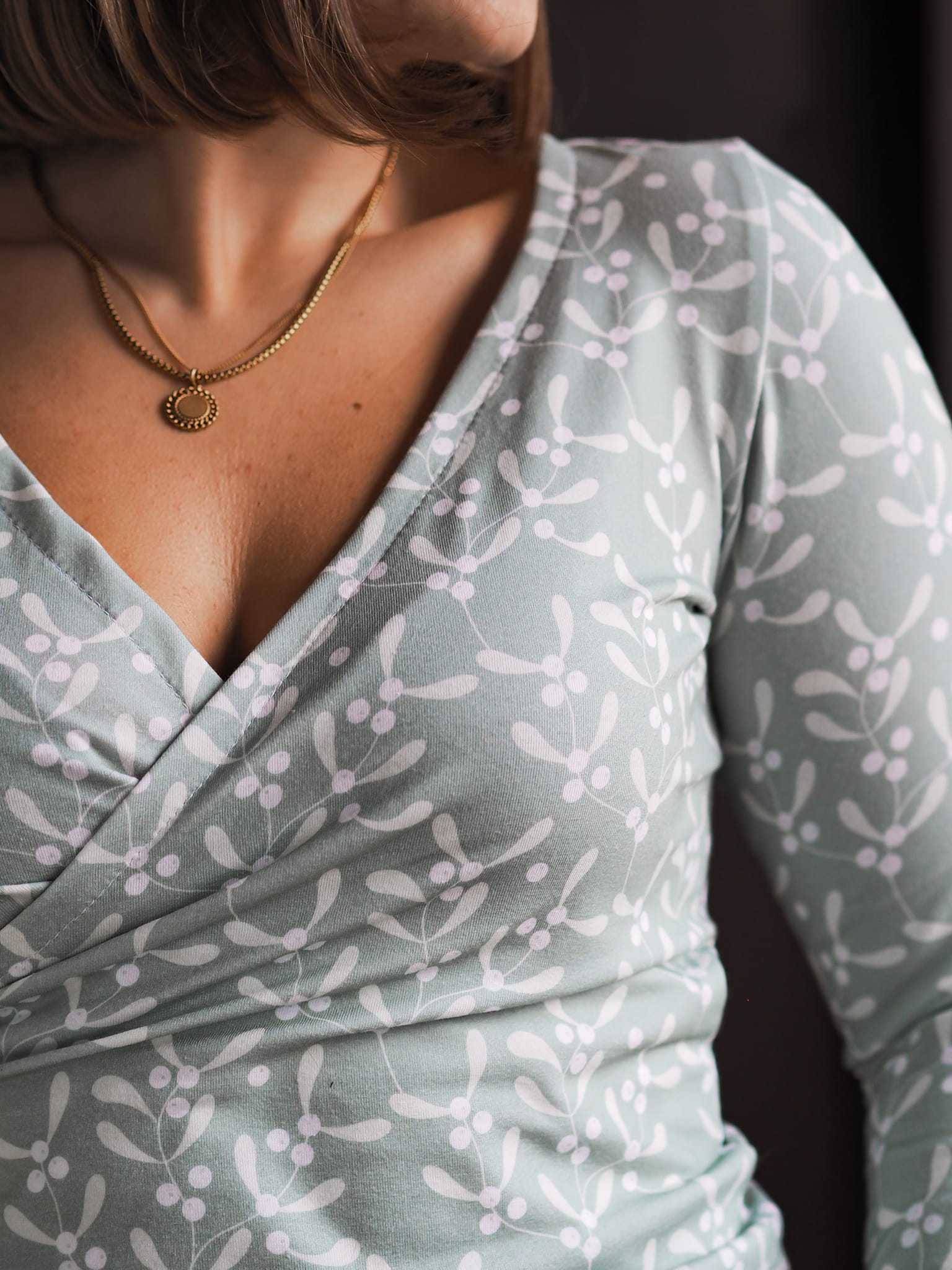 Organic fabric -  Mistletoe sage