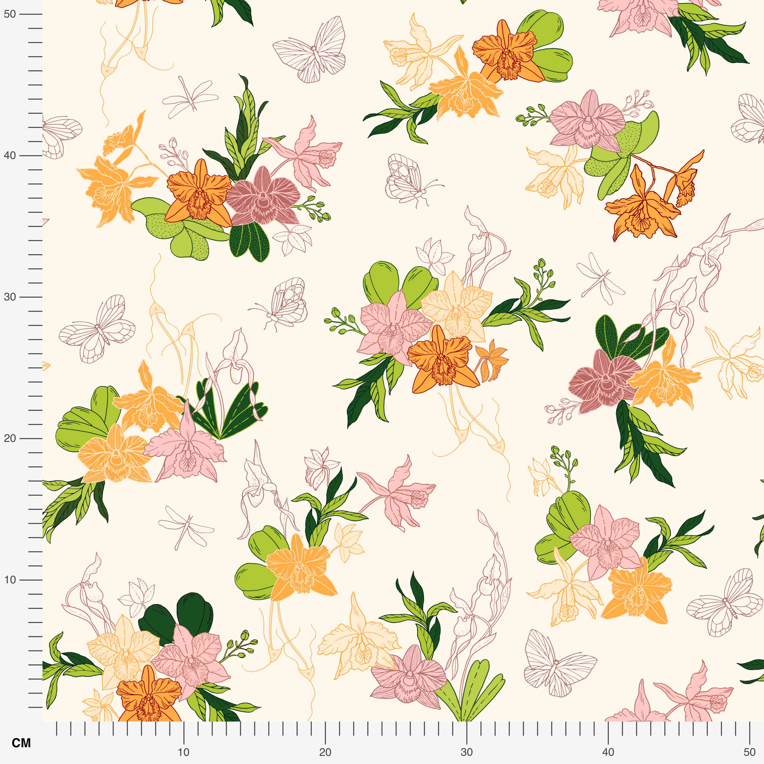 Bio Stoff  - Orchideenliebe Poesie 