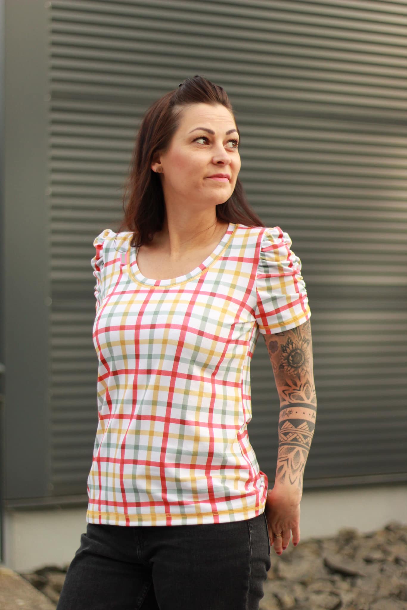 Bio Webware Stoff  -  Summervibes Karo  - DewiStudio, Sommer, creme, Kariert, 100% Bio-Baumwolle