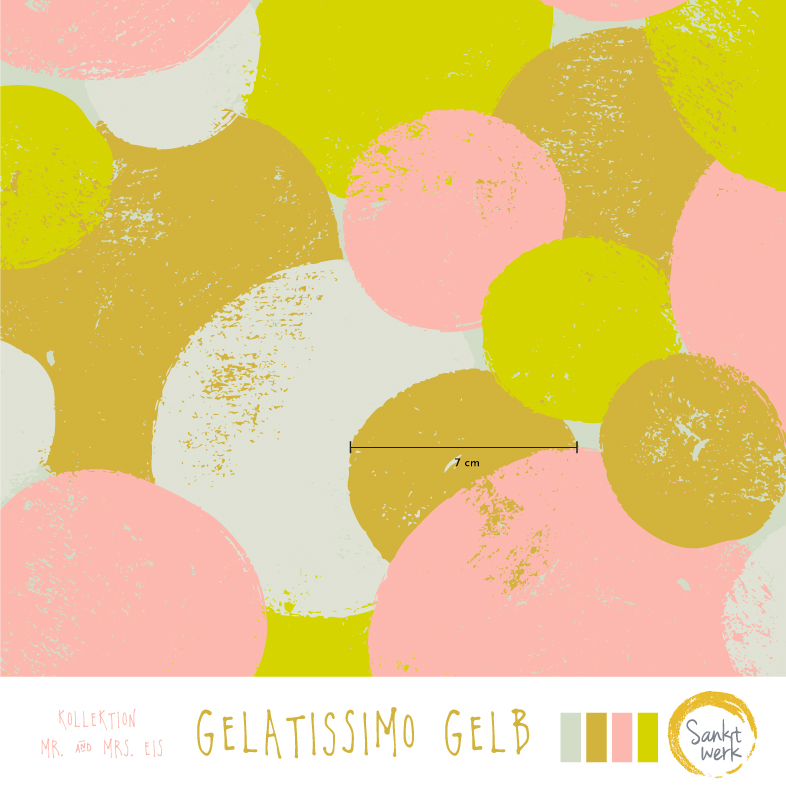 Bio Stoff  -  Gelatissimo  - Sanktwerk, Sommer, gelb
