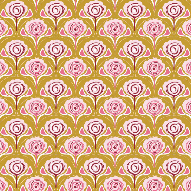 Bio Stoff - Rosa senf, klein - misspeppels