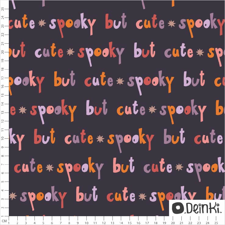 Bio Stoff - Halloween Cute But Spooky Rosa von Deinki in rosa