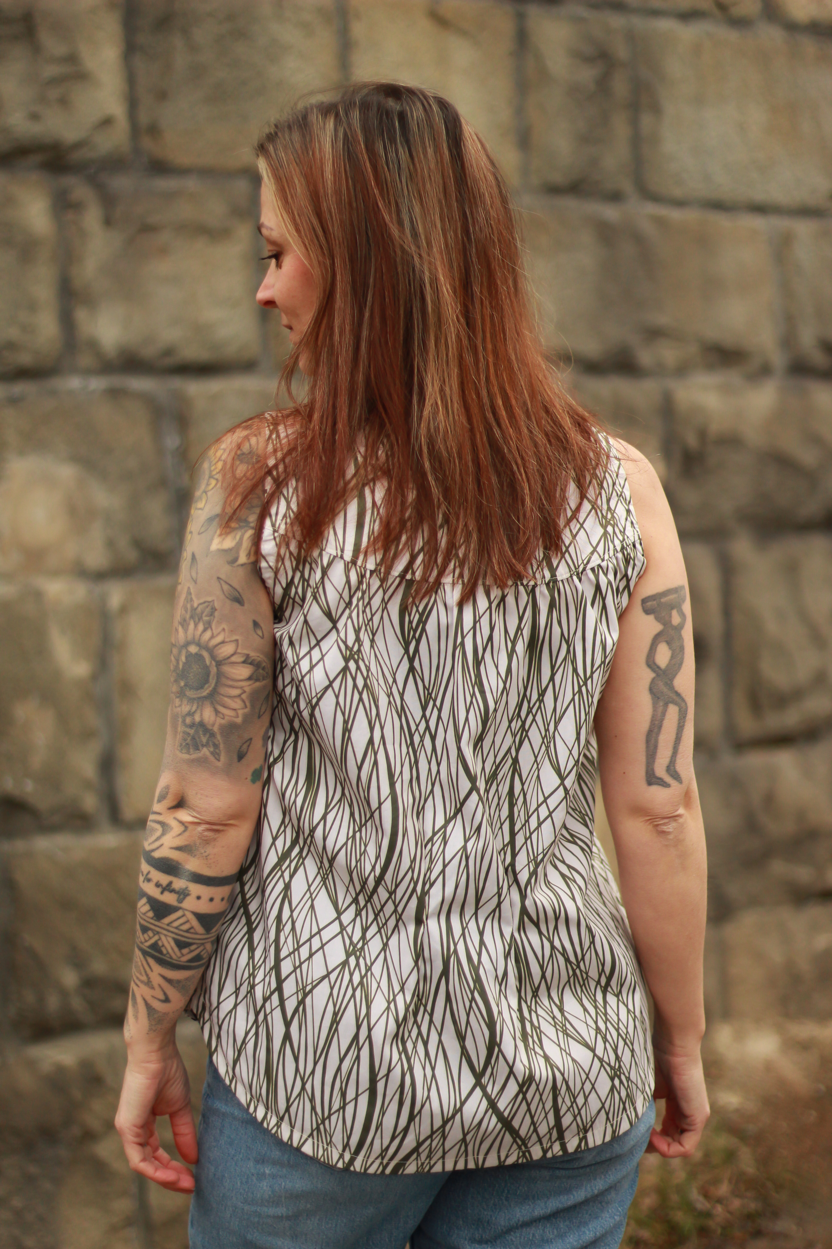 Bio Stoff - Organic Garden Lines grün