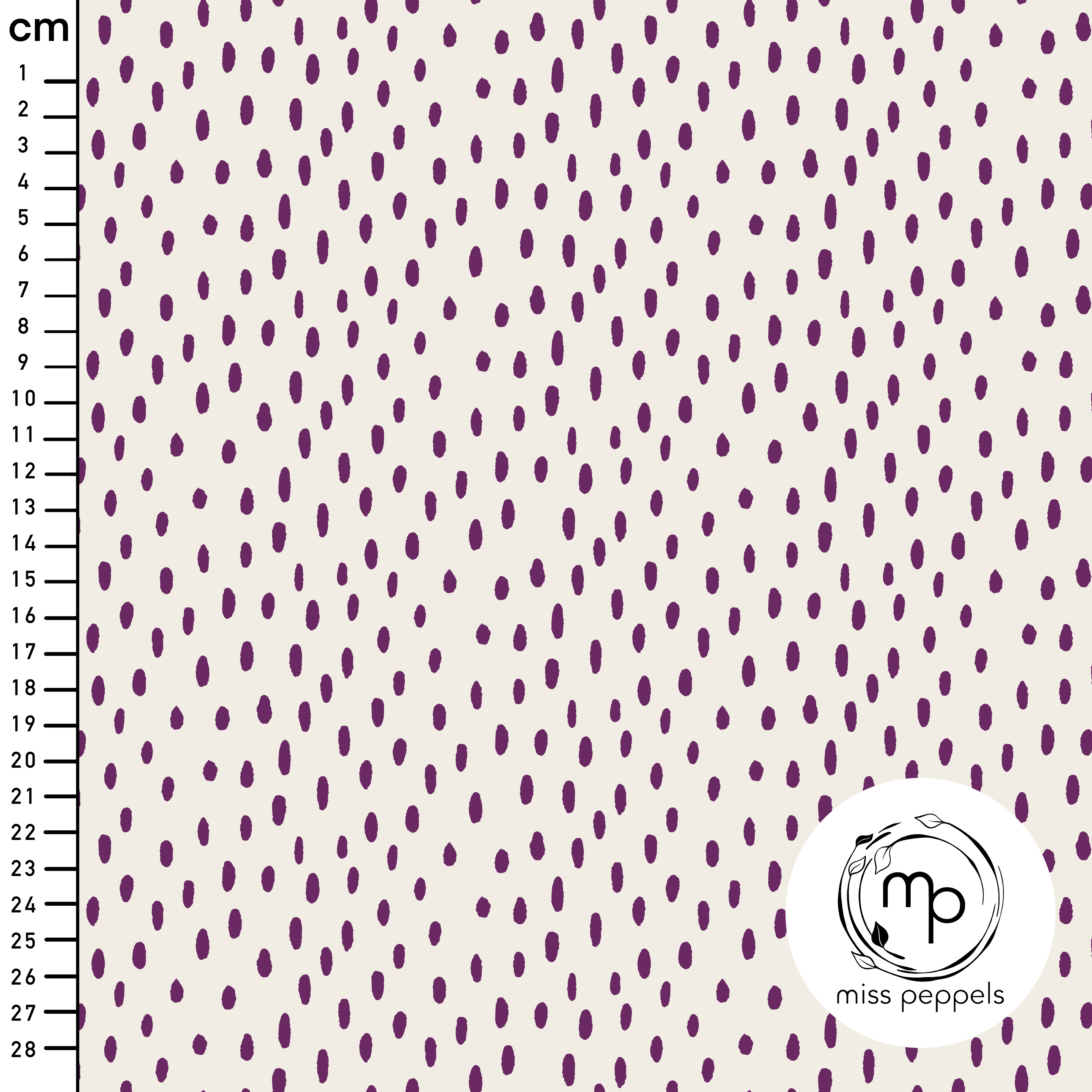 Bio Stoff - Sprinkel6 von misspeppels in creme-lila