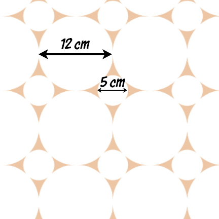Bio Webware Stoff  -  White Circle Peach  - KimbusMom, beige, Punkte, 100% Bio-Baumwolle