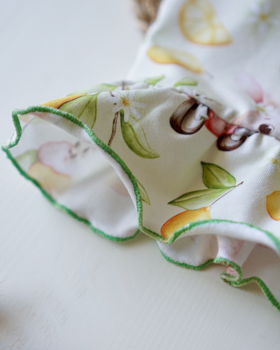 Organic fabric  -  Sommertage in Italien Roller Hase Sorbet