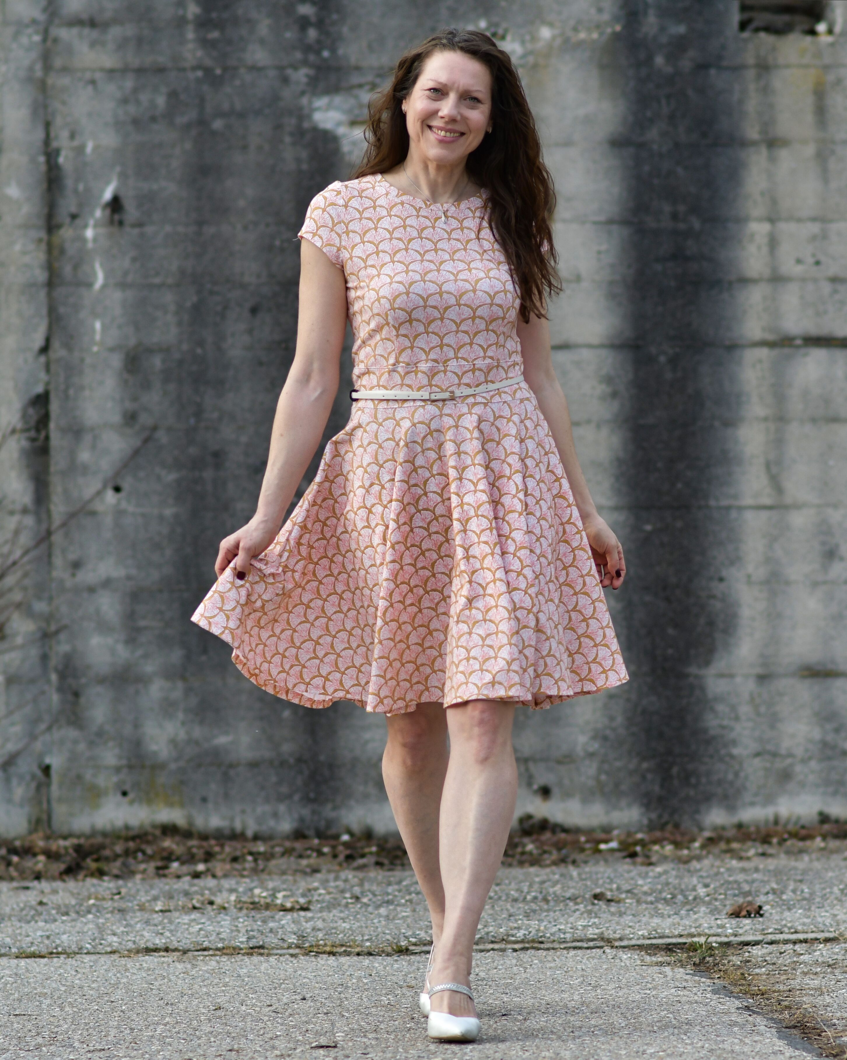 Organic fabric - Stone Age Ancient Leaves