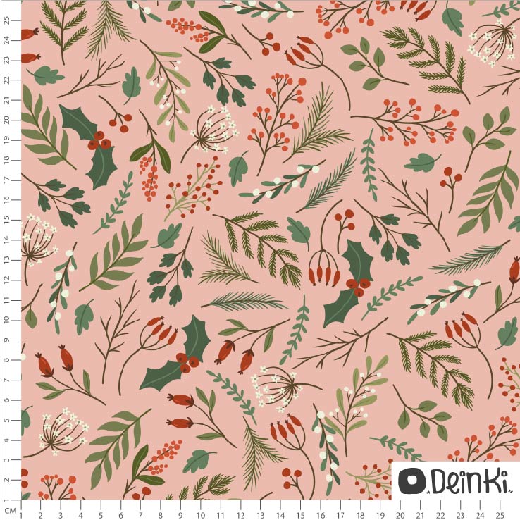 Weihnachtsgrün Rosa