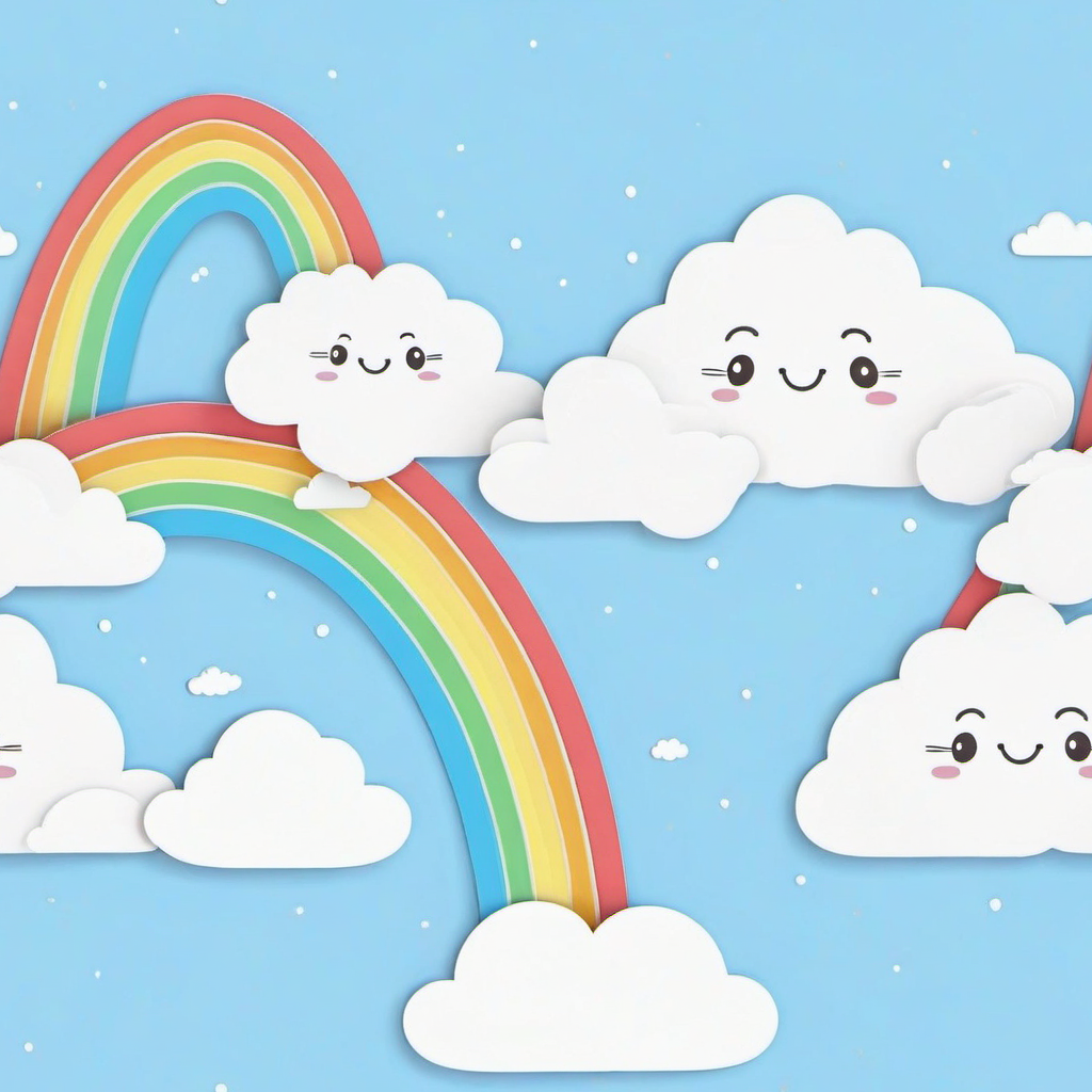 Happy Rainbow Clouds