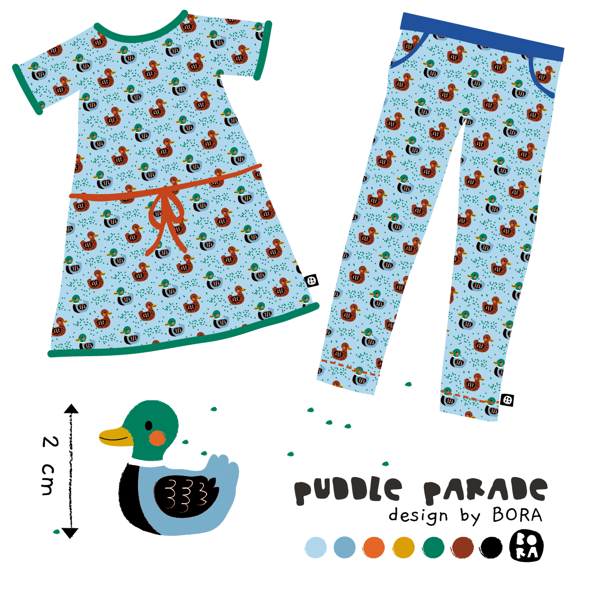 Bio Webware Stoff - Puddle Parade - Bora, blau, Maritim, Tiere 100% Bio-Baumwolle Bio Webware Stoff - Puddle Parade - Bora, blau, Maritim, Tiere 100% Bio-Baumwolle