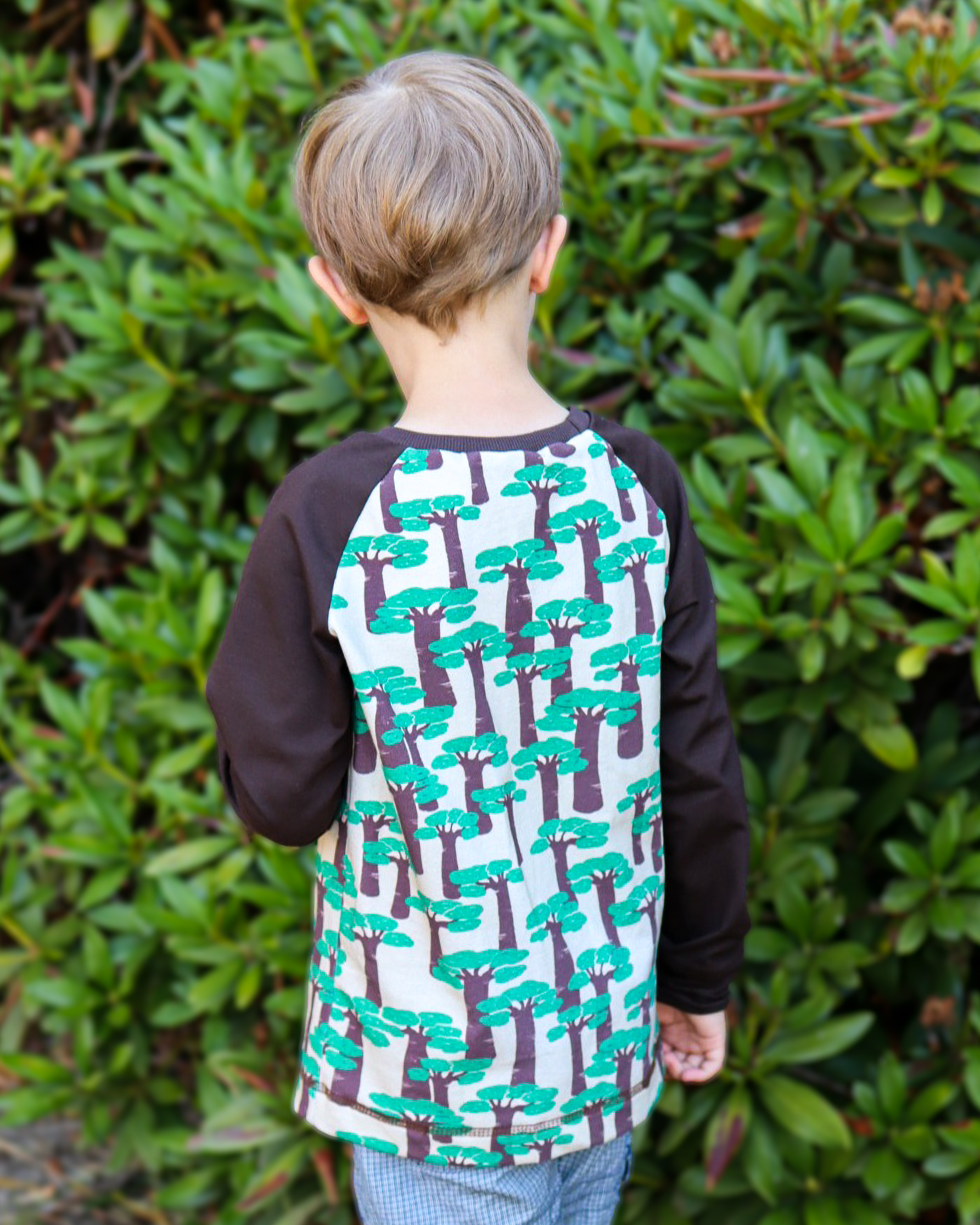 Organic fabric  - Under the Baobab blue