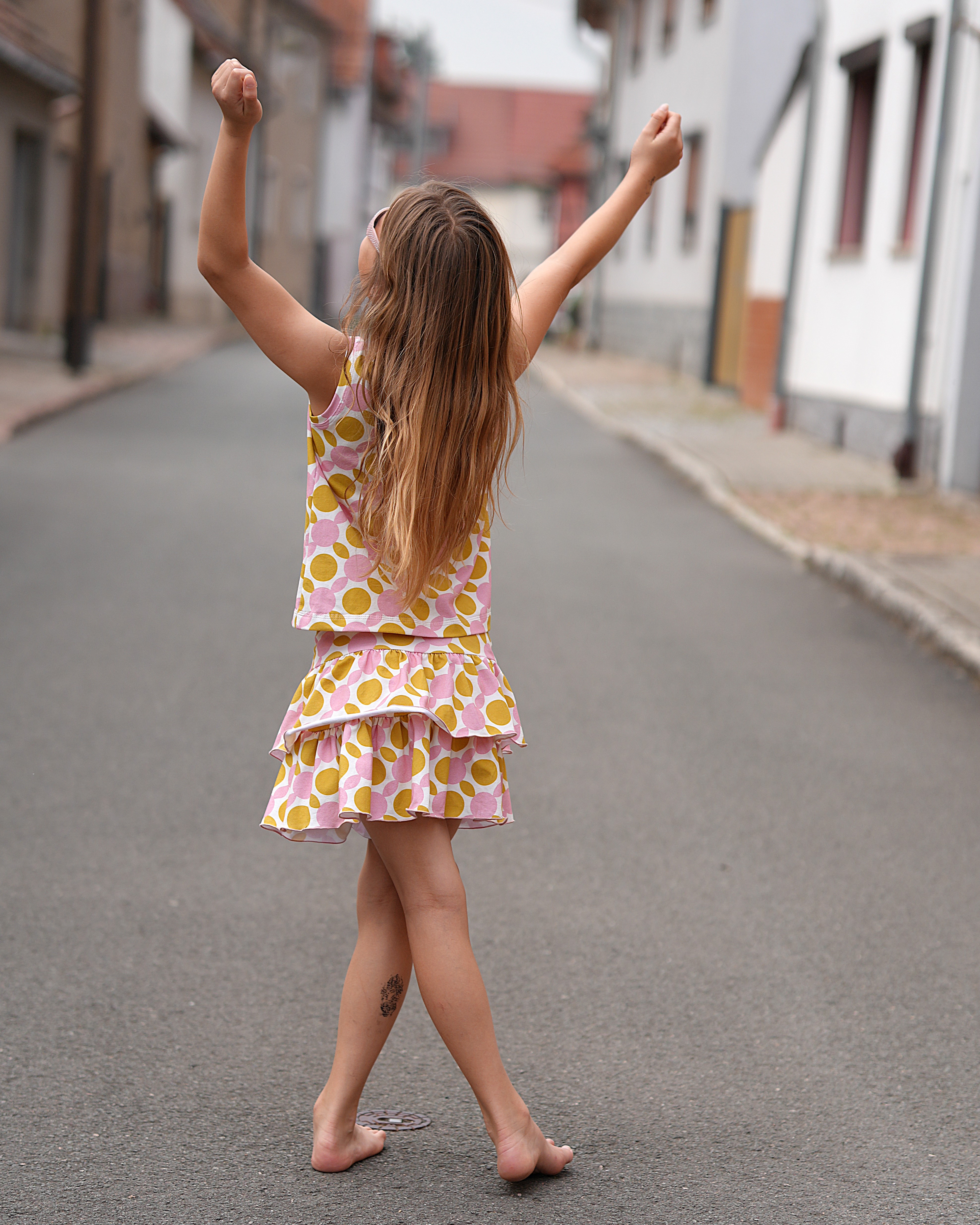 Organic fabric - Freed pink