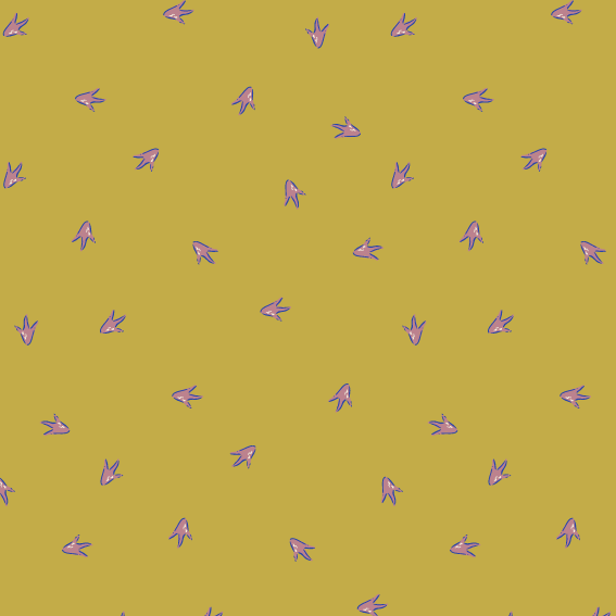 Bio Stoff  - Stone Age Dino Tracks olive