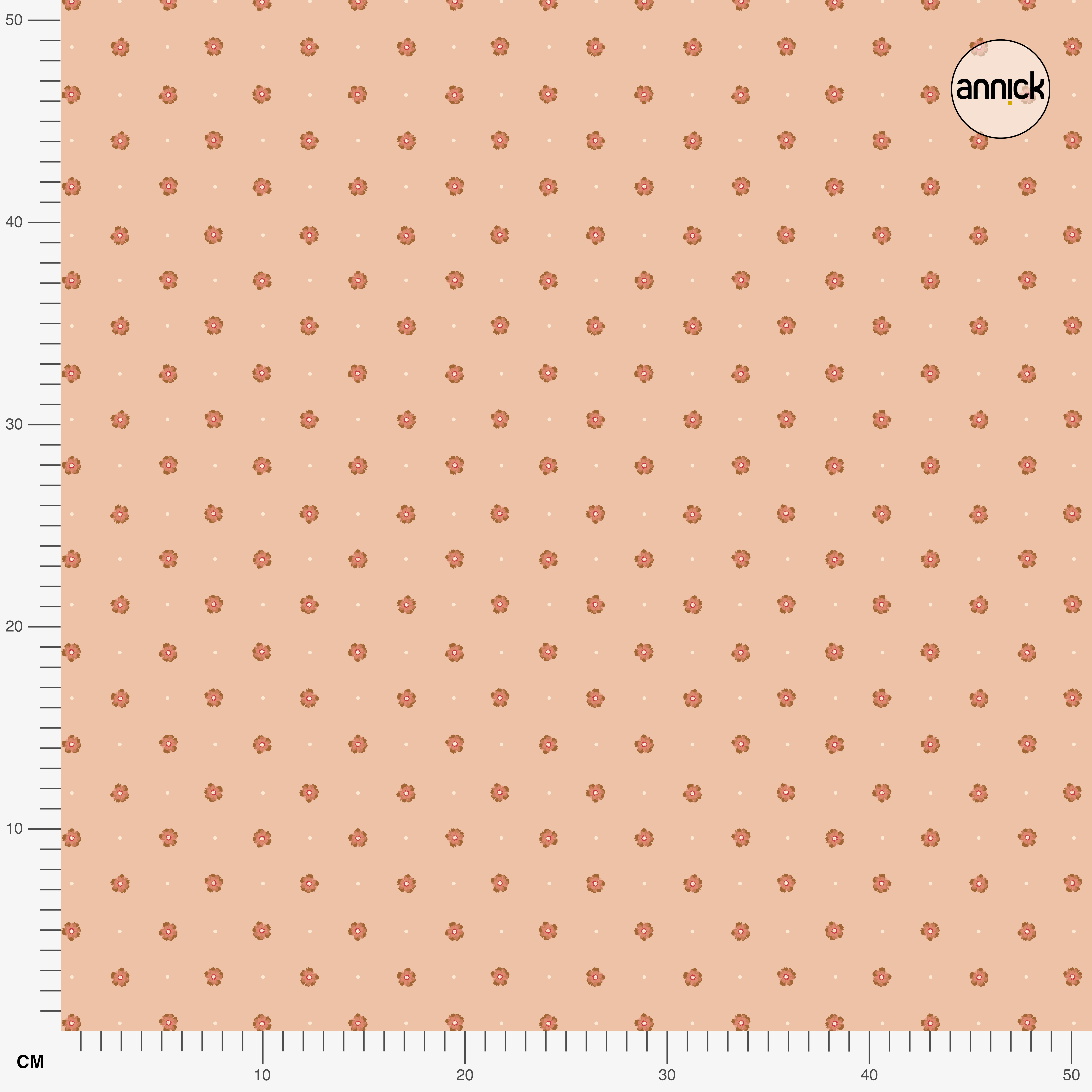 Organuc fabric - Summer Nostalgia Floret