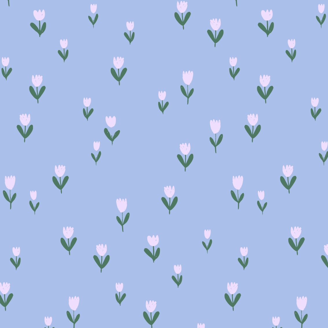 Organic Fabric  - Tiny Tulip