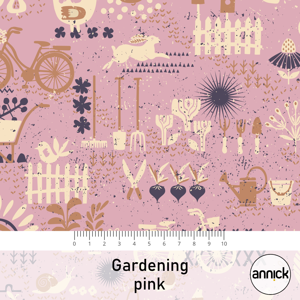 Bio Summersweat Stoff - Nordic Gardening - Annick, Floral & Blumen, Garten, pink, Blätter & Ranken, Breite 150 cm Bio Summersweat Stoff - Nordic Gardening - Annick, Floral & Blumen, Garten, pink, Blätter & Ranken, Breite 150 cm
