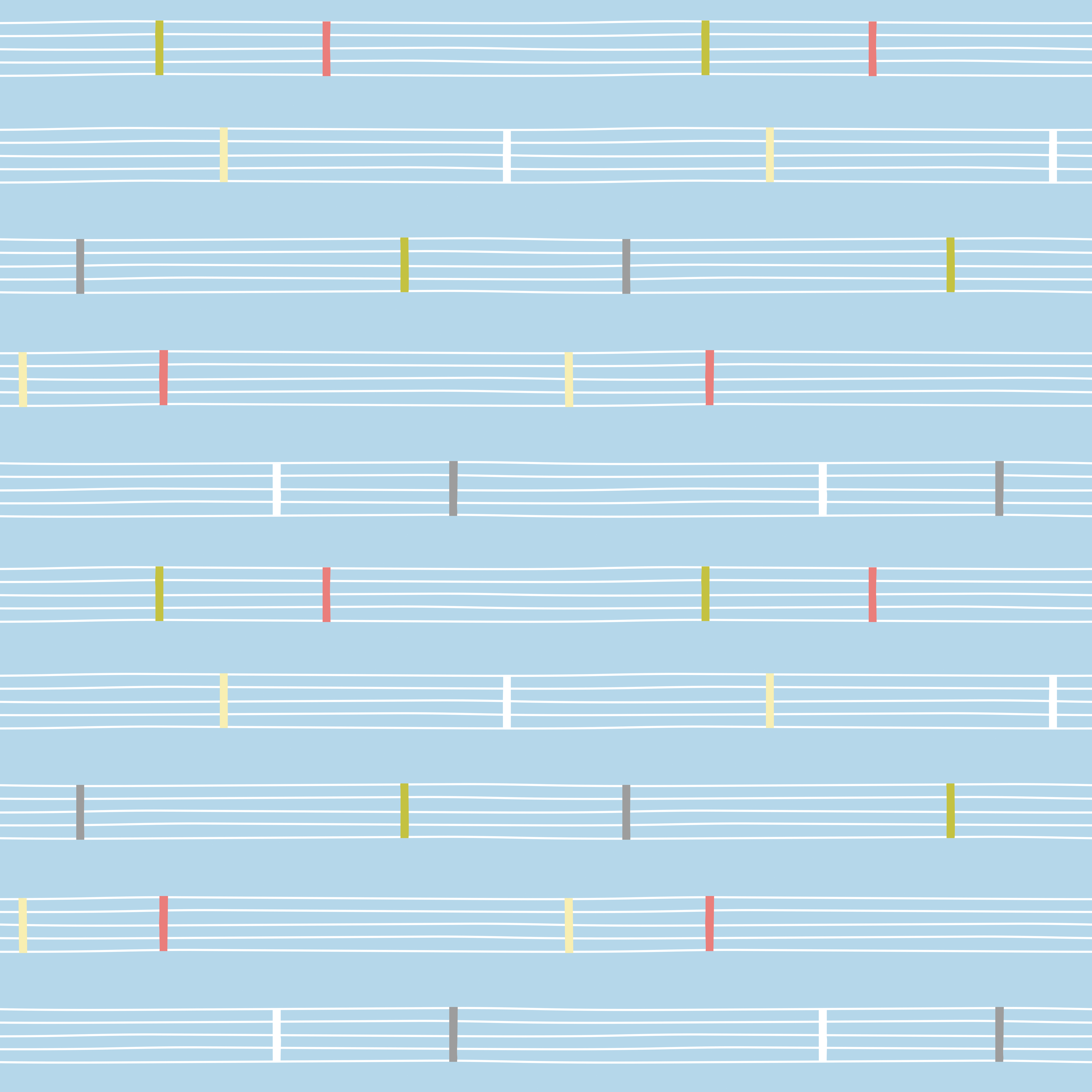Bio Stoff - Musical Stripes Blue von Dalight Design in blau Bio Stoff - Musical Stripes Blue von Dalight Design in blau