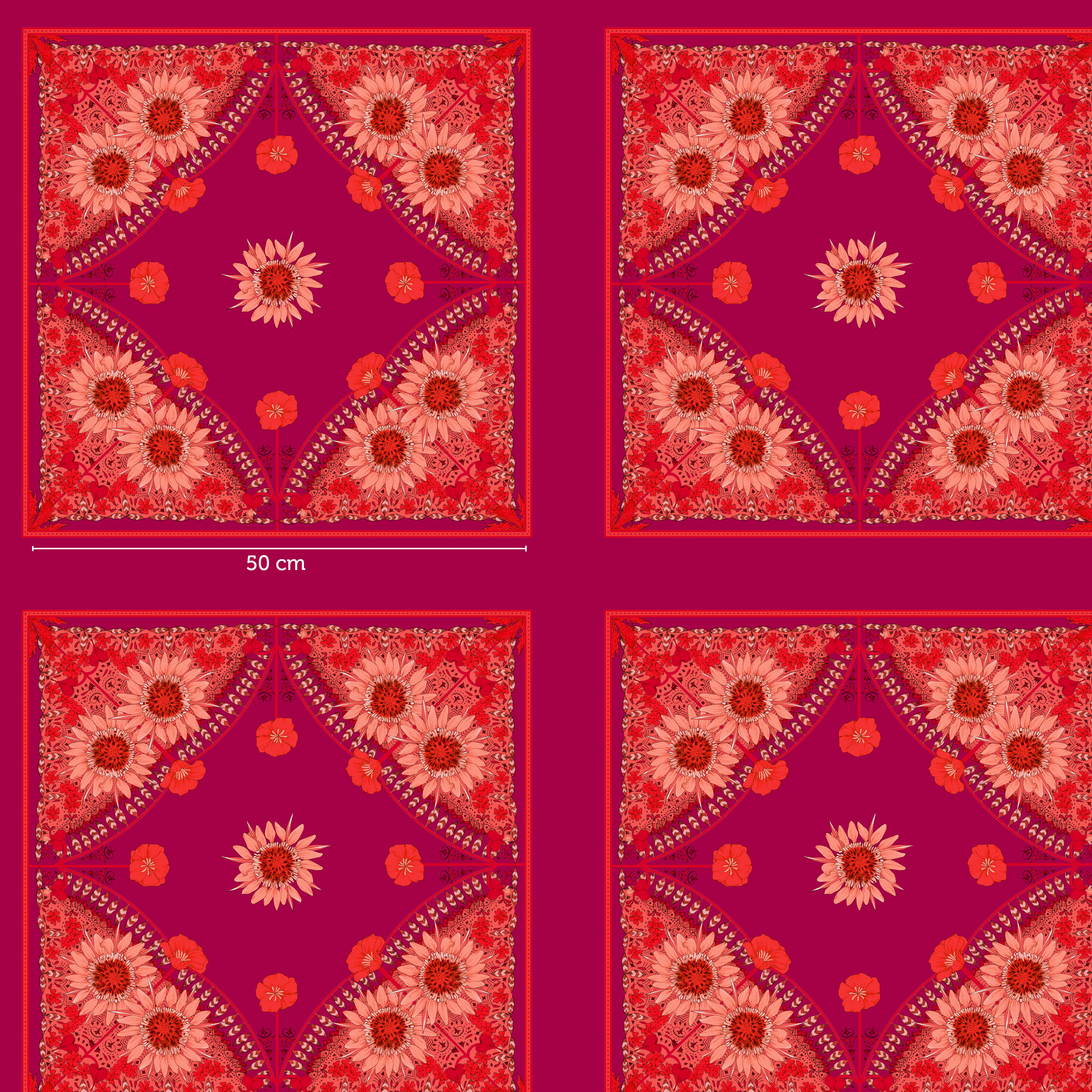 Bandana, magenta, Webware Bandana, magenta, Webware